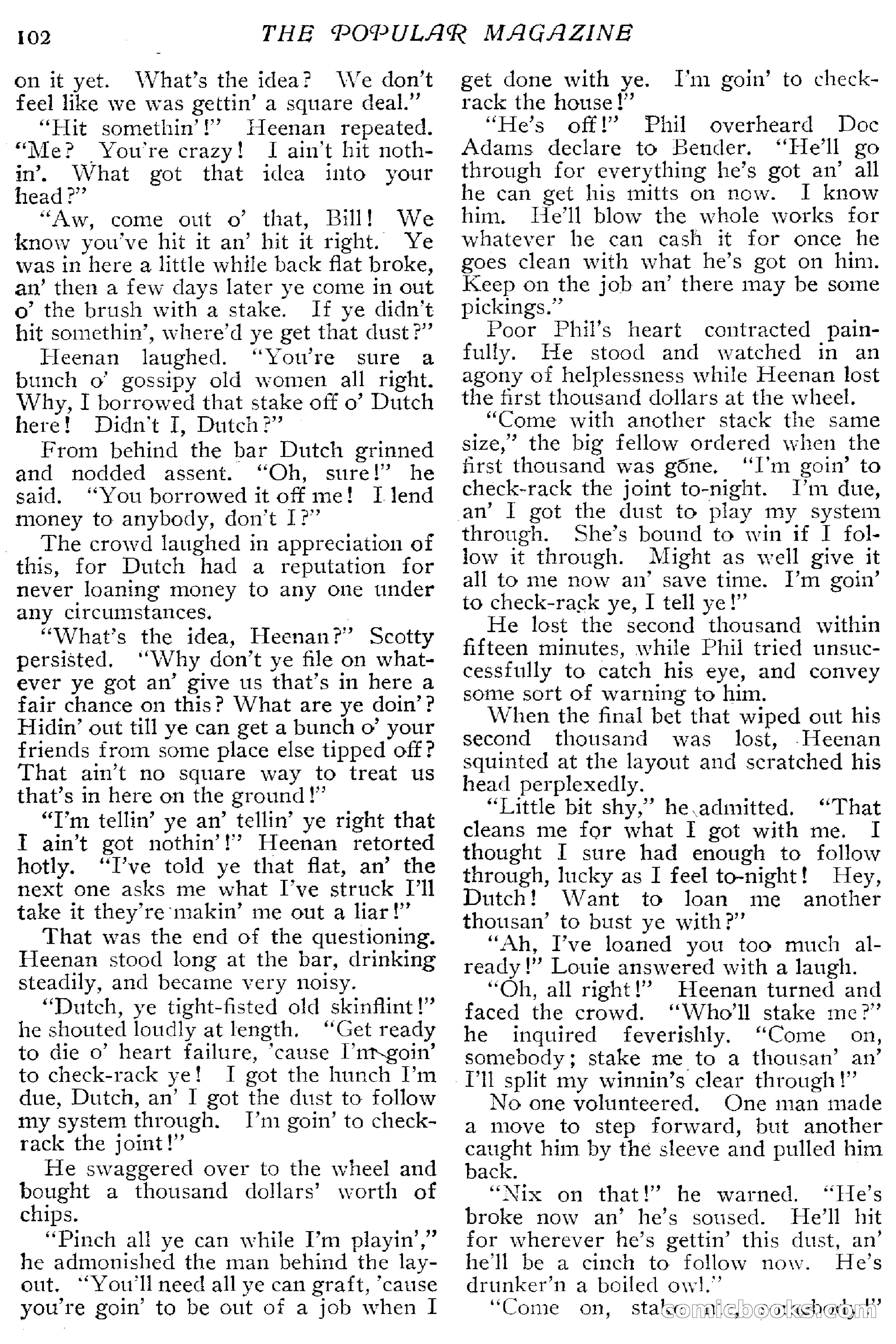 The Popular Magazine, December 1912 — page 108 of 240