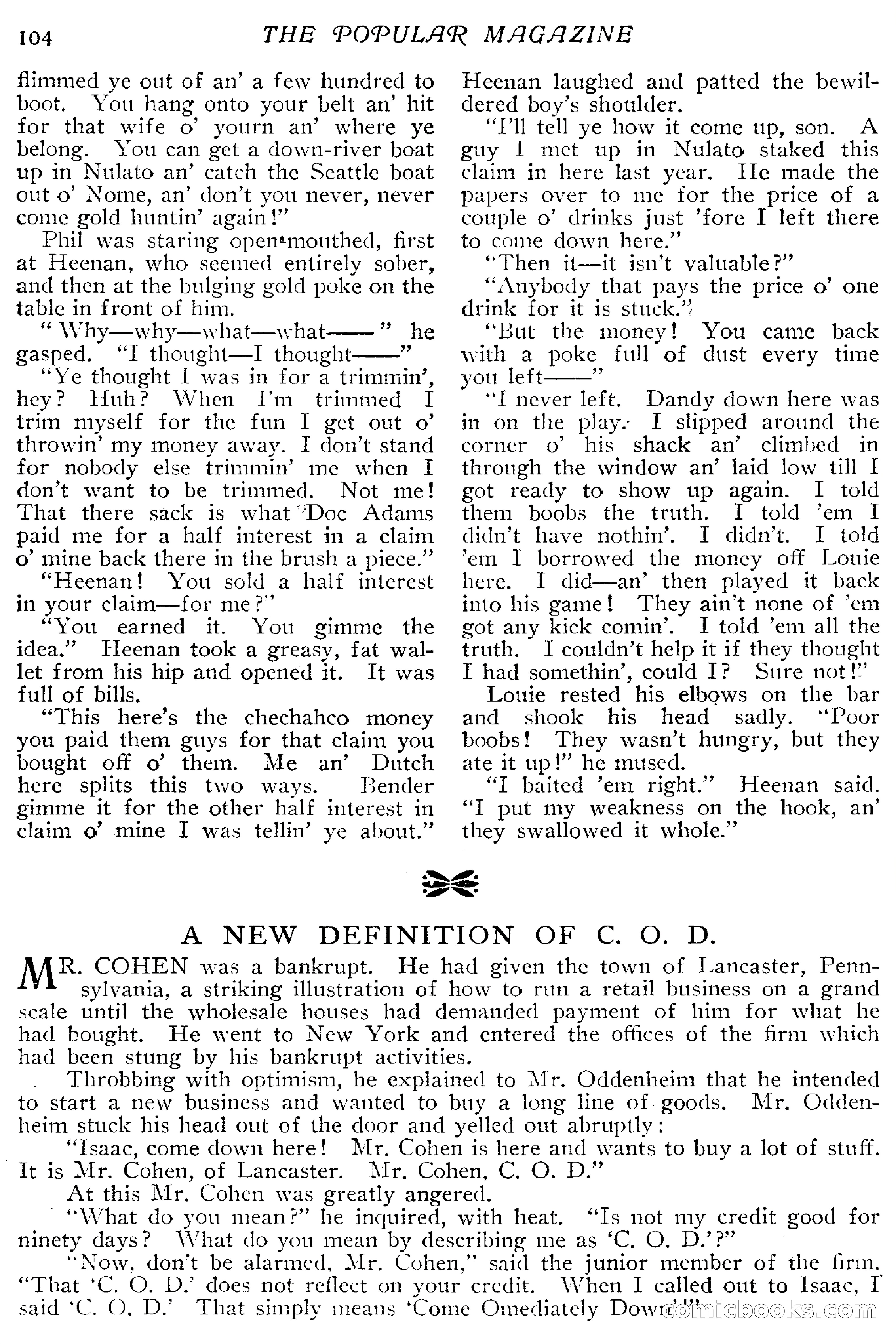The Popular Magazine, December 1912 — page 110 of 240