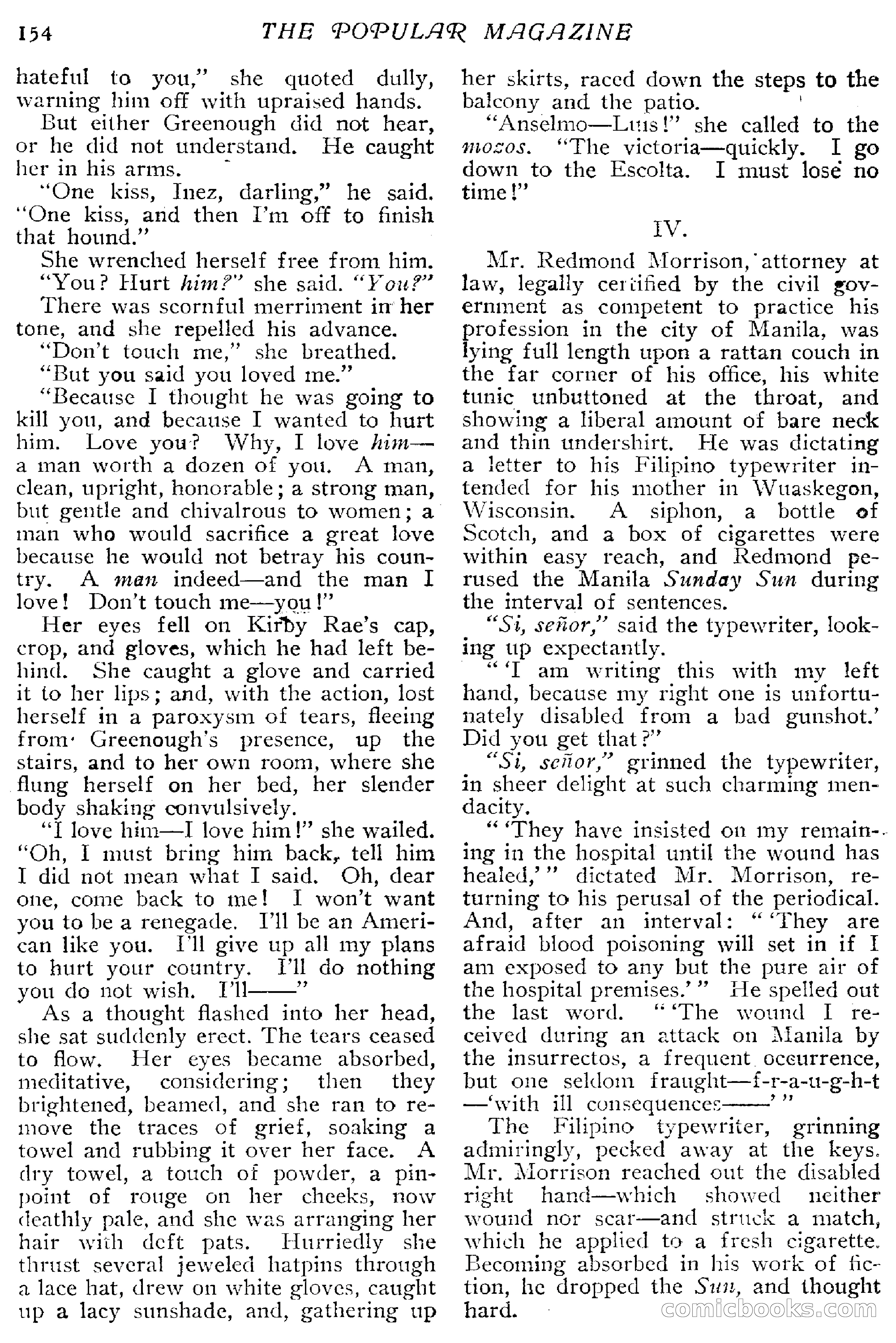 The Popular Magazine, December 1912 — page 160 of 240