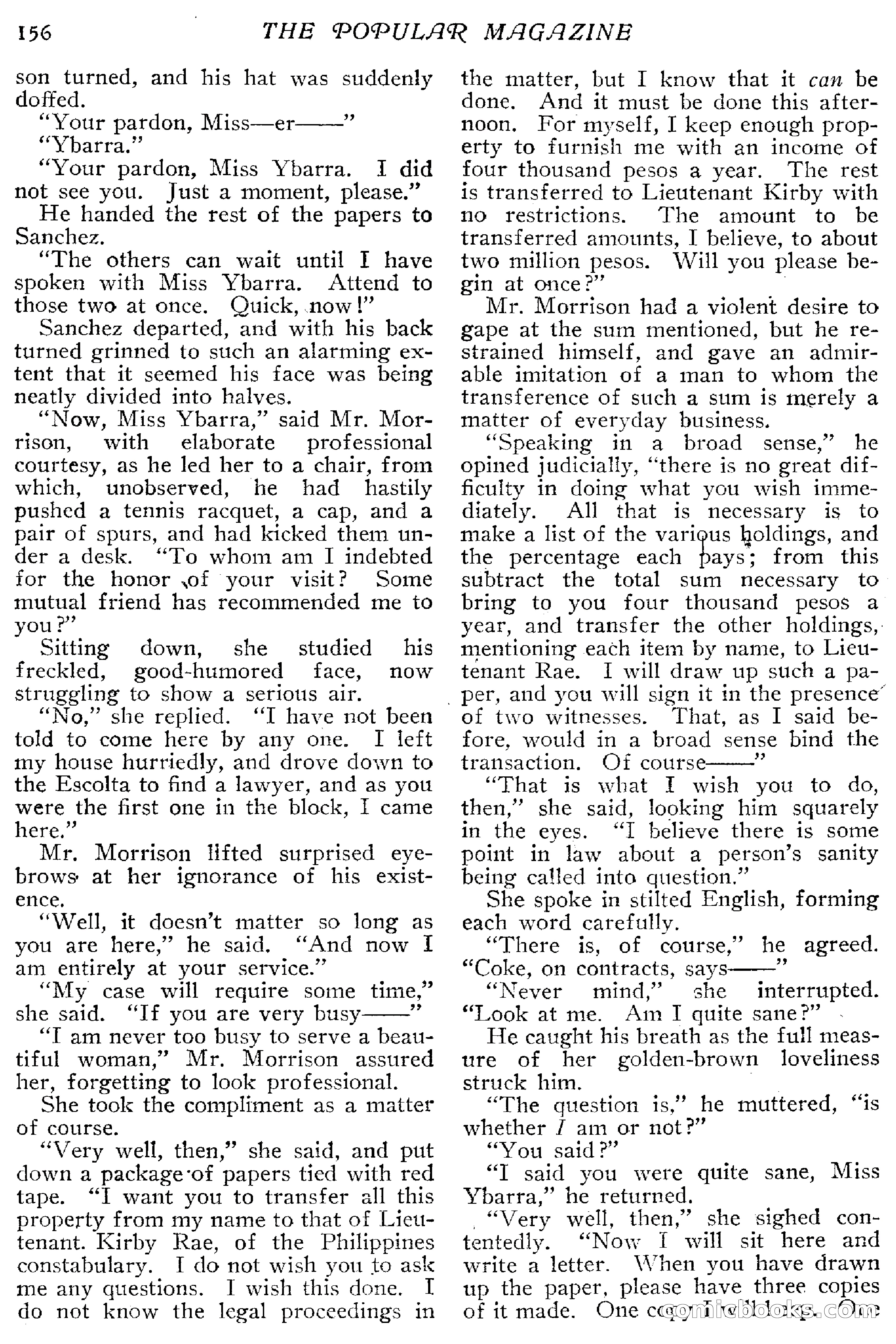 The Popular Magazine, December 1912 — page 162 of 240