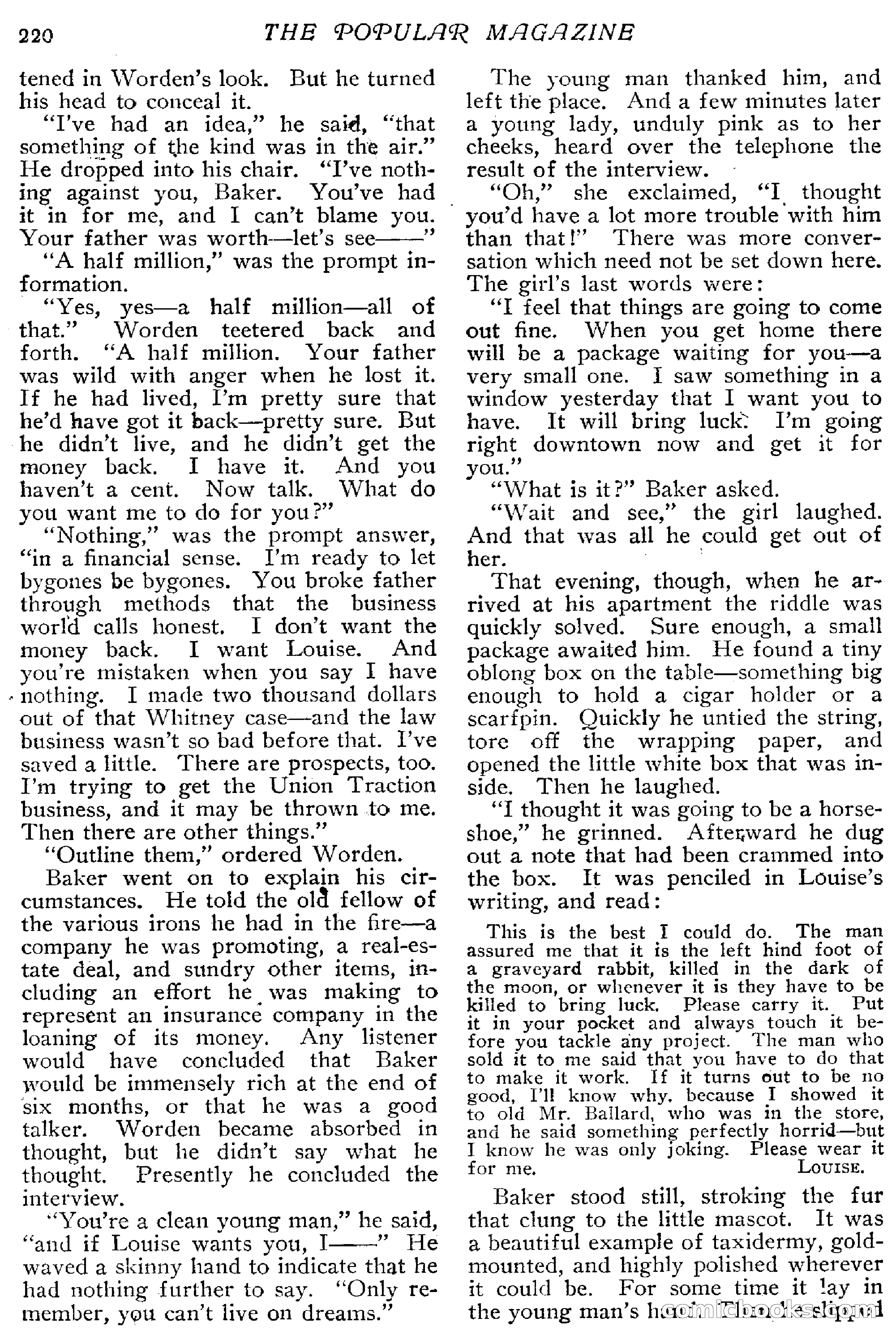 The Popular Magazine, December 1912 — page 226 of 240