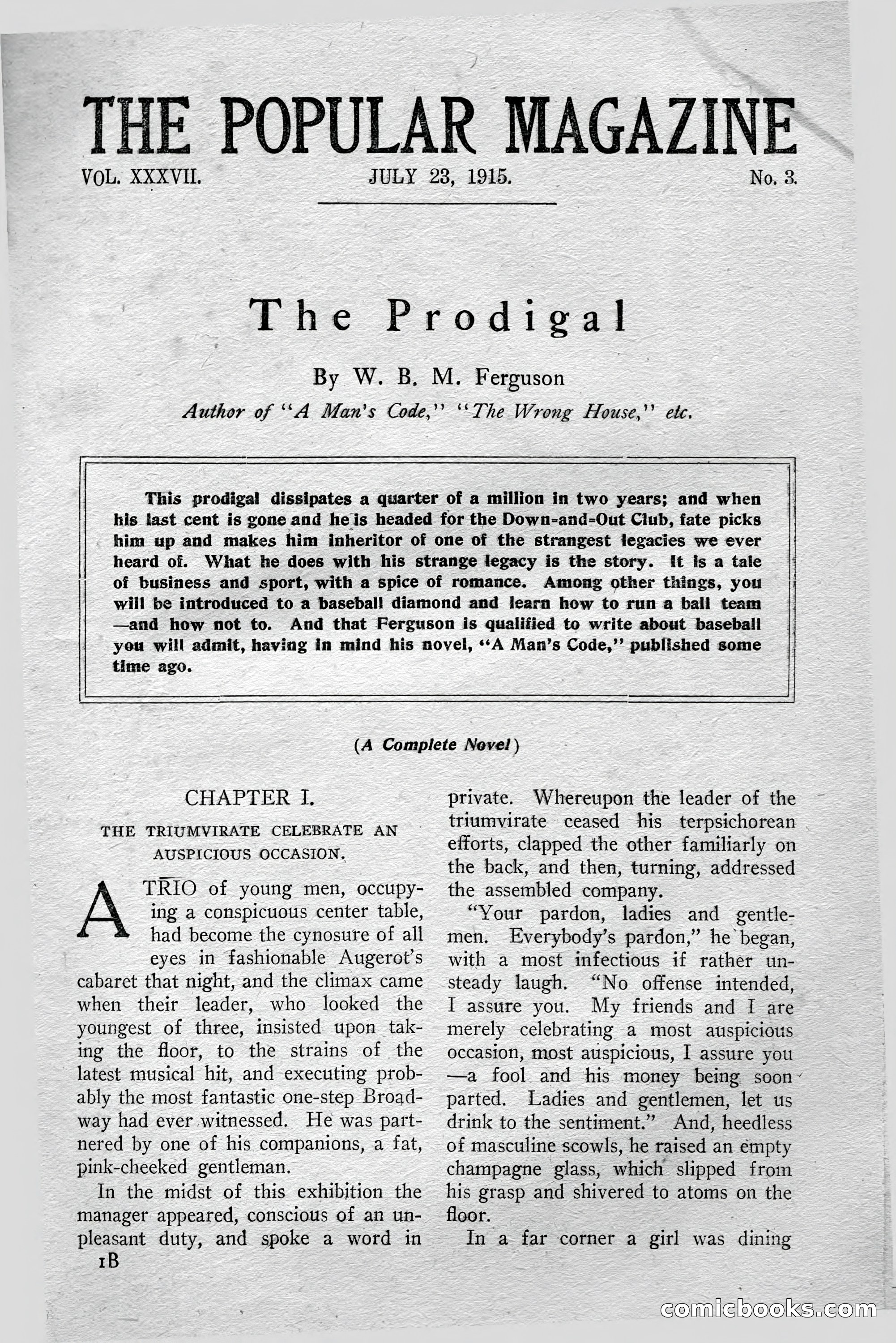 The Popular Magazine, July 23, 1915 — page 7 of 236