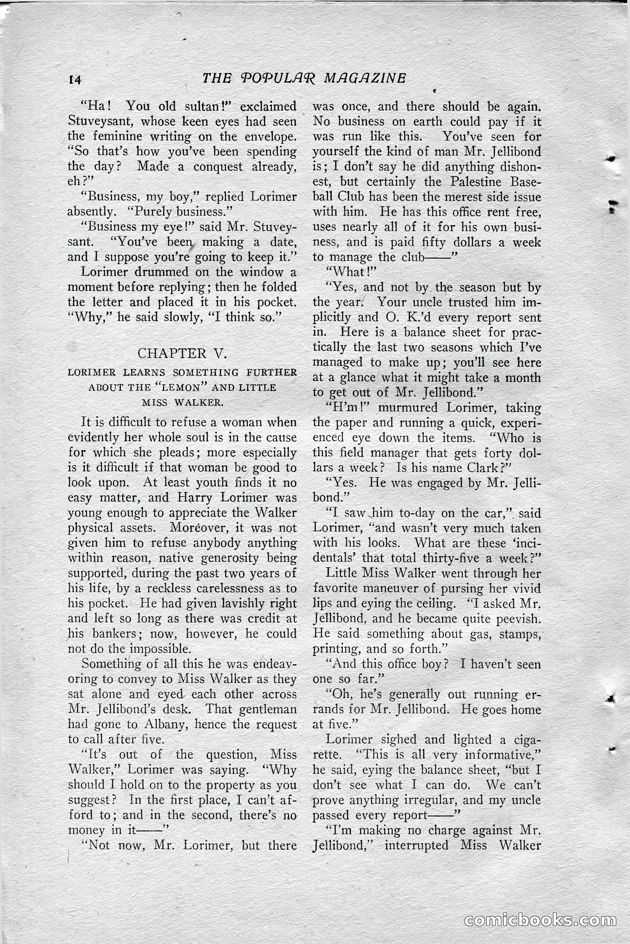 The Popular Magazine, July 23, 1915 — page 20 of 236