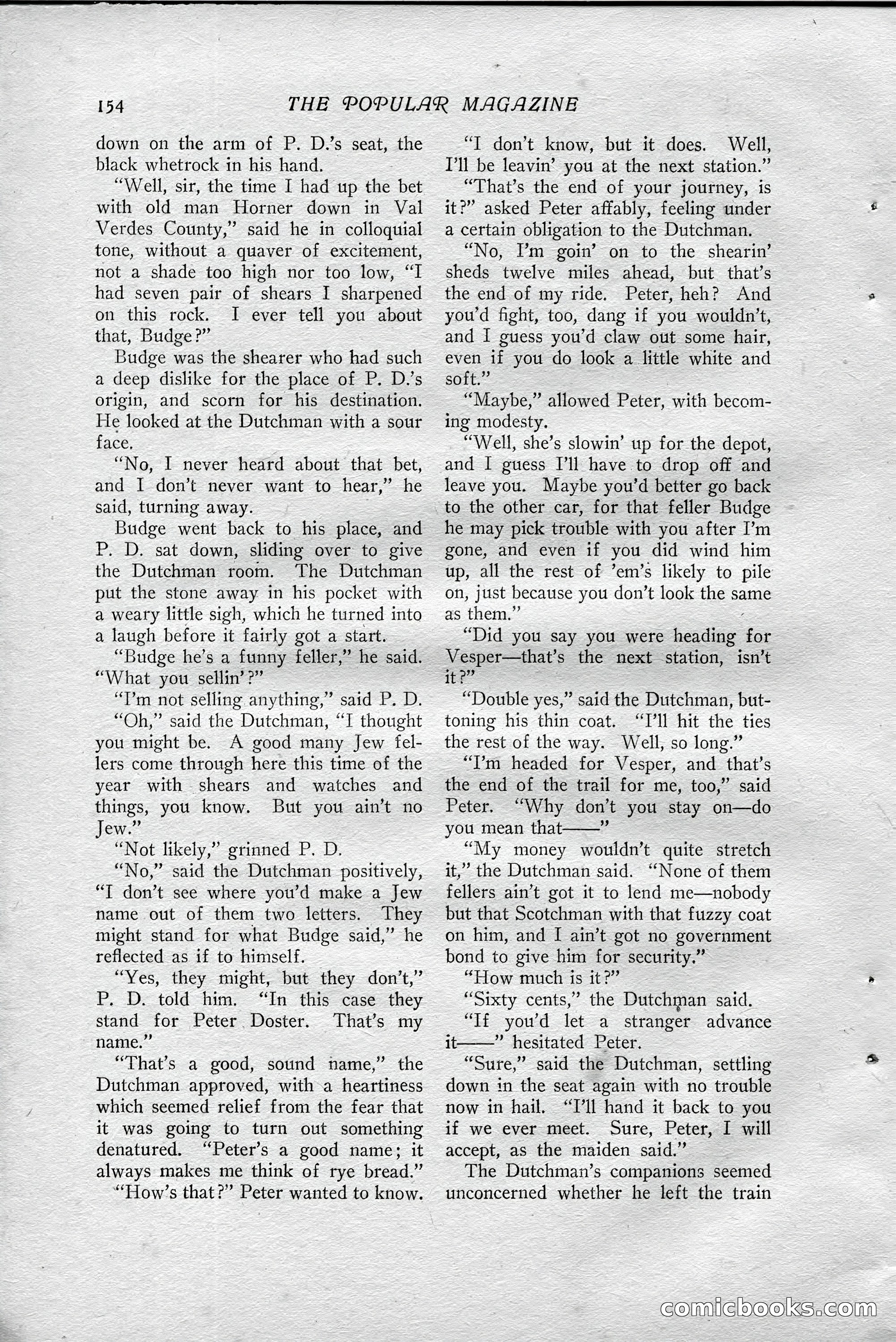 The Popular Magazine, July 23, 1915 — page 160 of 236