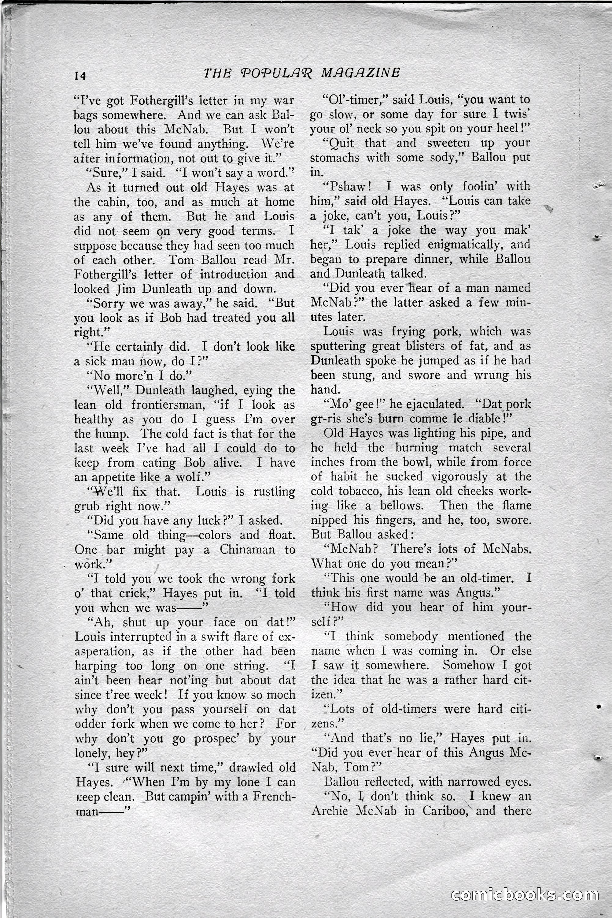 The Popular Magazine, October 20, 1915 — page 20 of 244