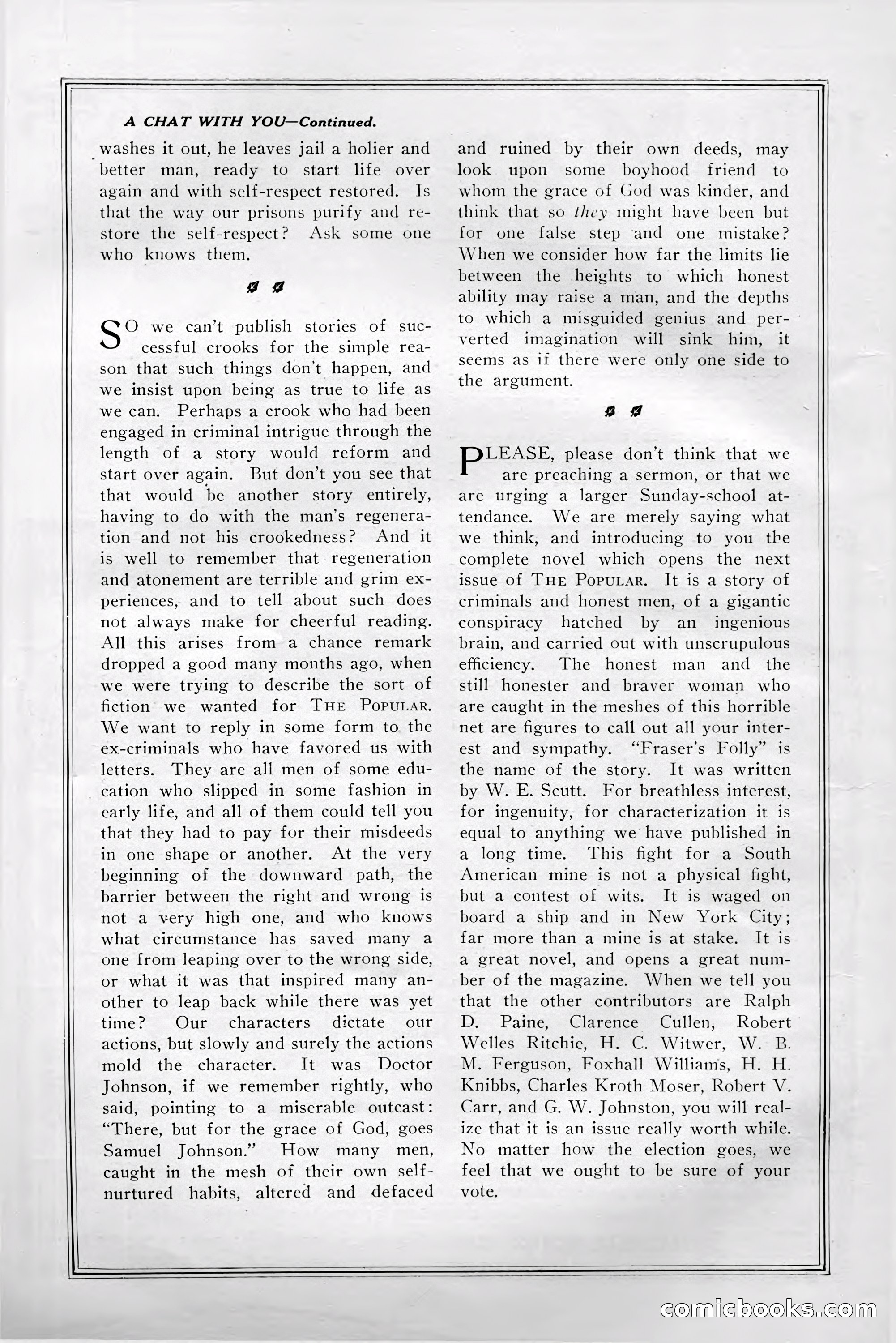 The Popular Magazine, October 20, 1915 — page 232 of 244