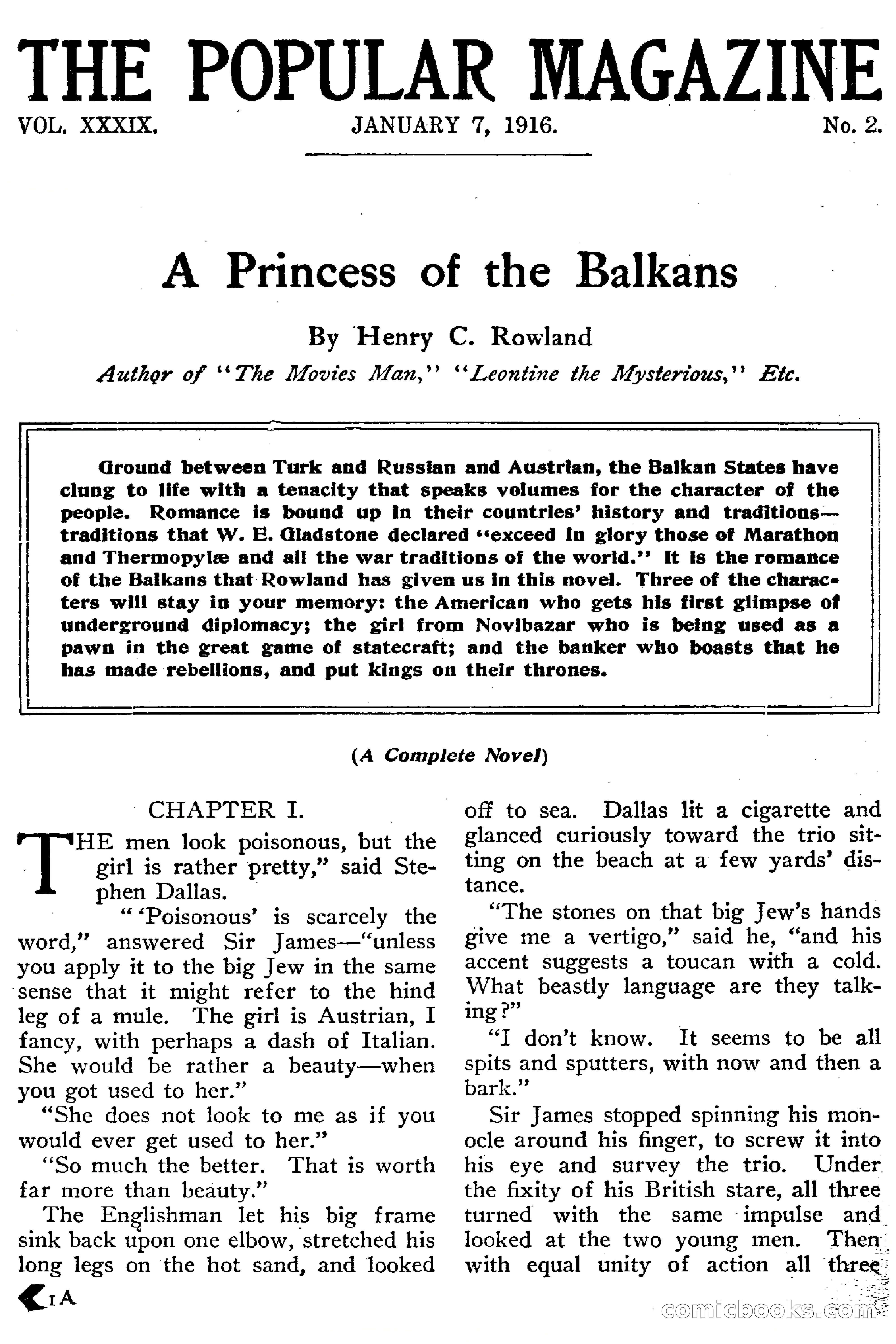 The Popular Magazine, January 7, 1916 — page 7 of 248