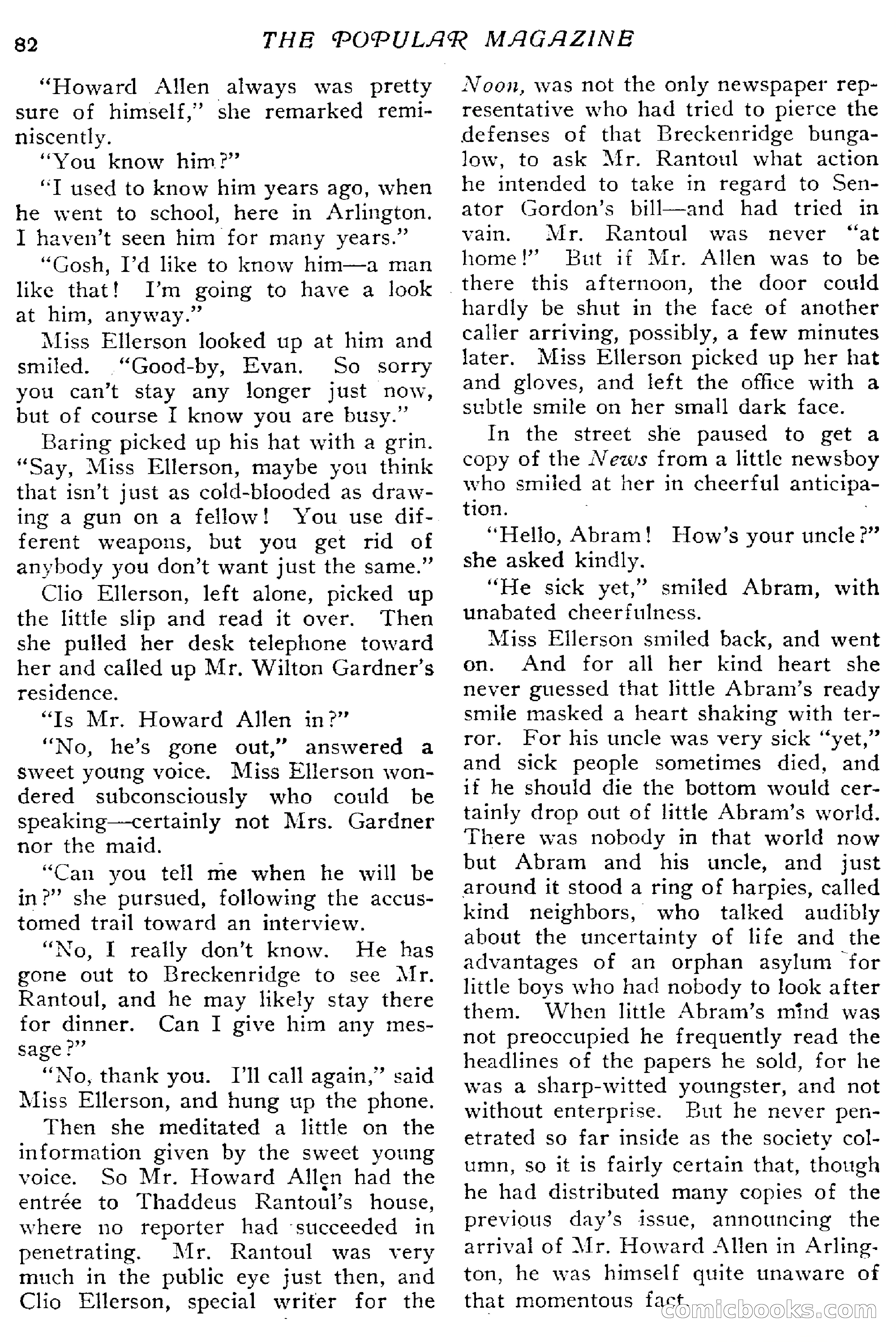 The Popular Magazine, January 7, 1916 — page 88 of 248