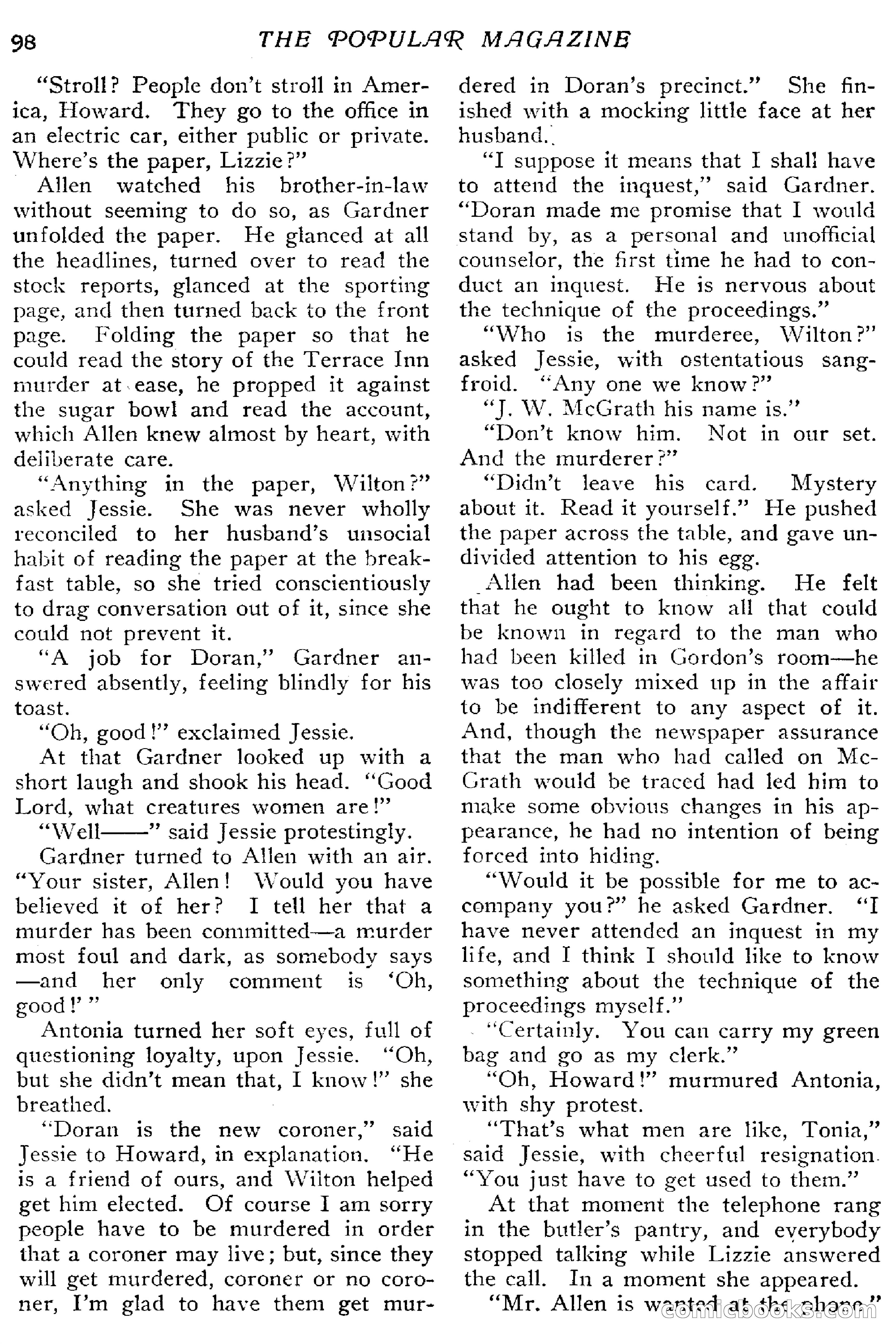 The Popular Magazine, January 7, 1916 — page 104 of 248