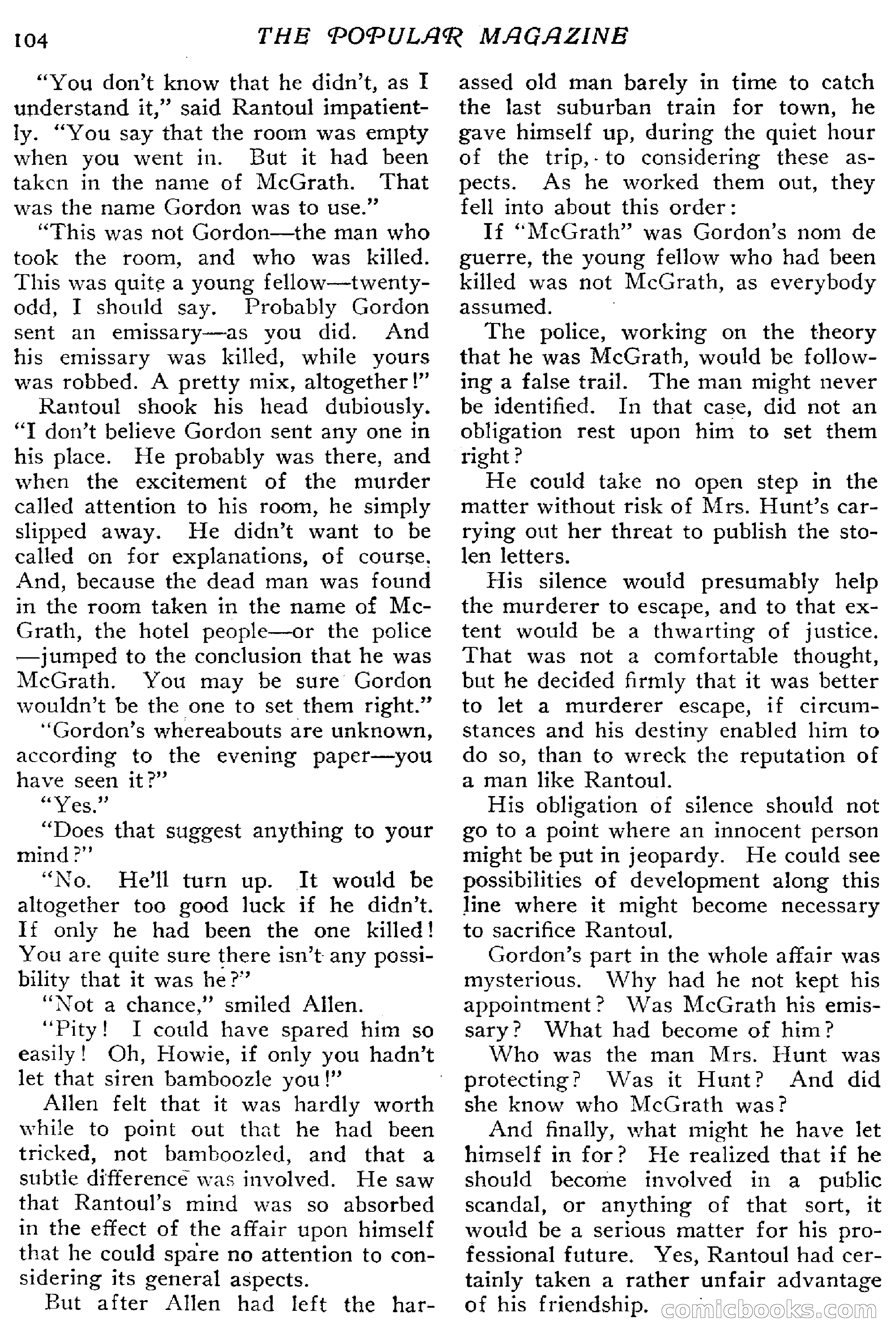 The Popular Magazine, January 7, 1916 — page 110 of 248