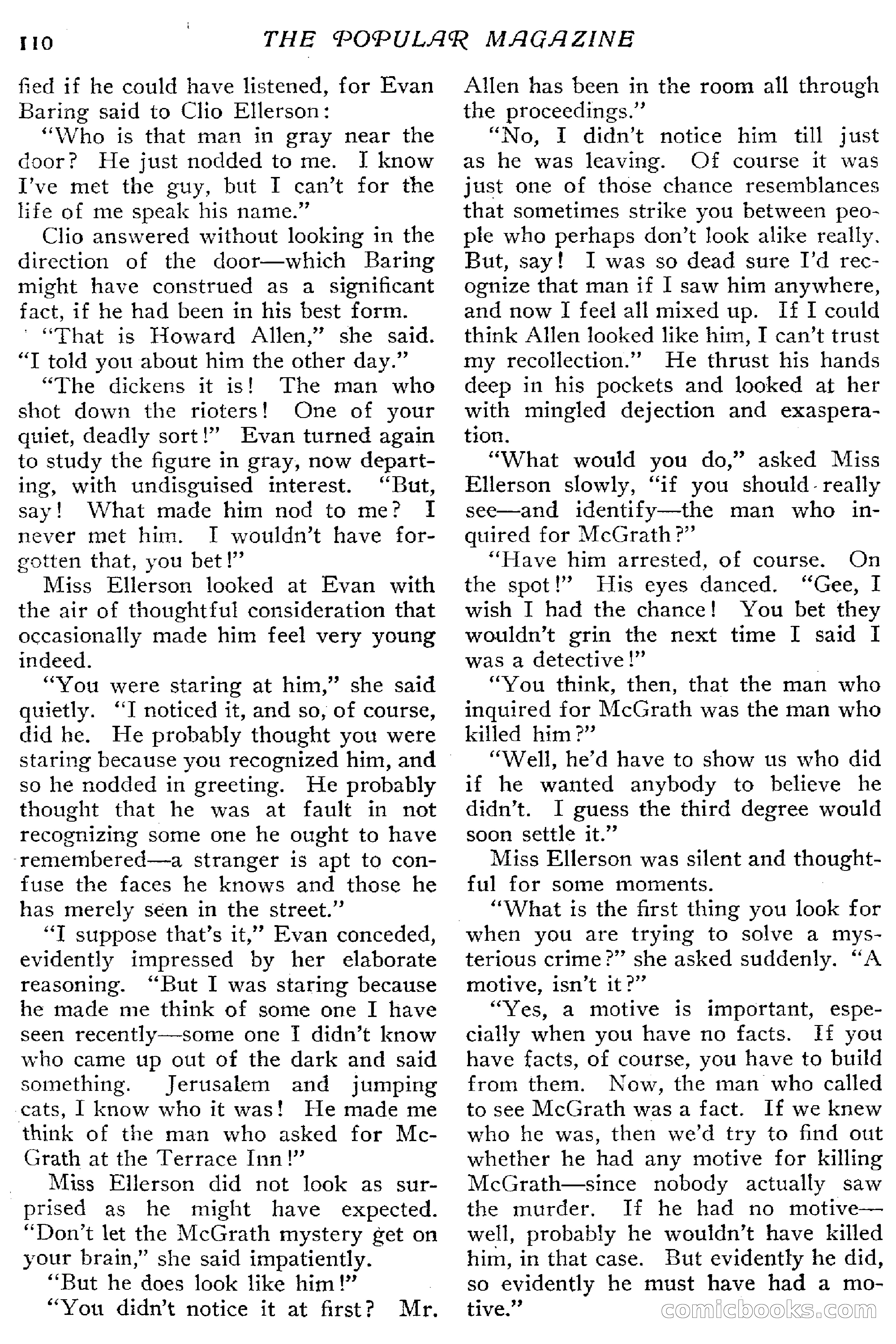 The Popular Magazine, January 7, 1916 — page 116 of 248