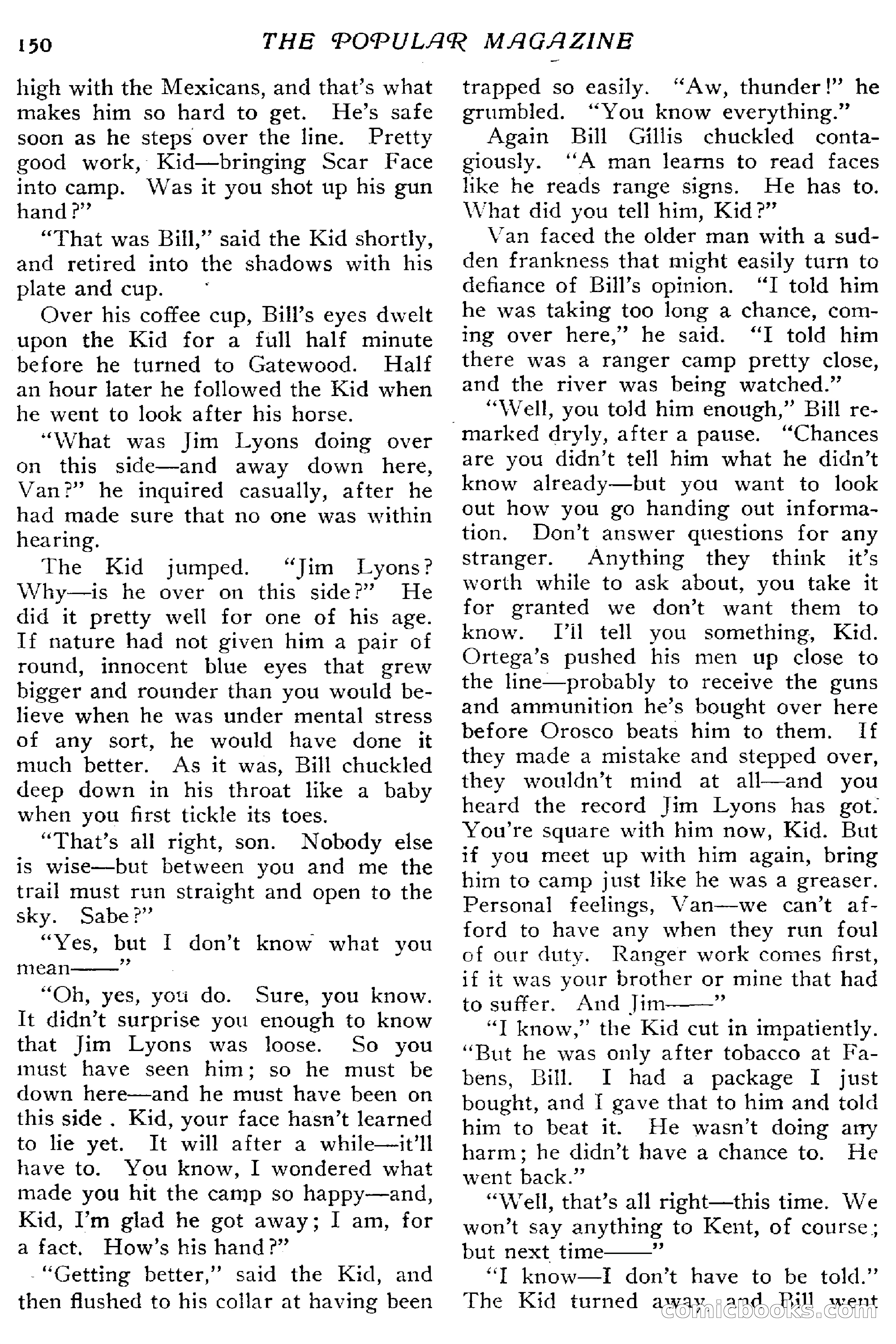 The Popular Magazine, January 7, 1916 — page 156 of 248