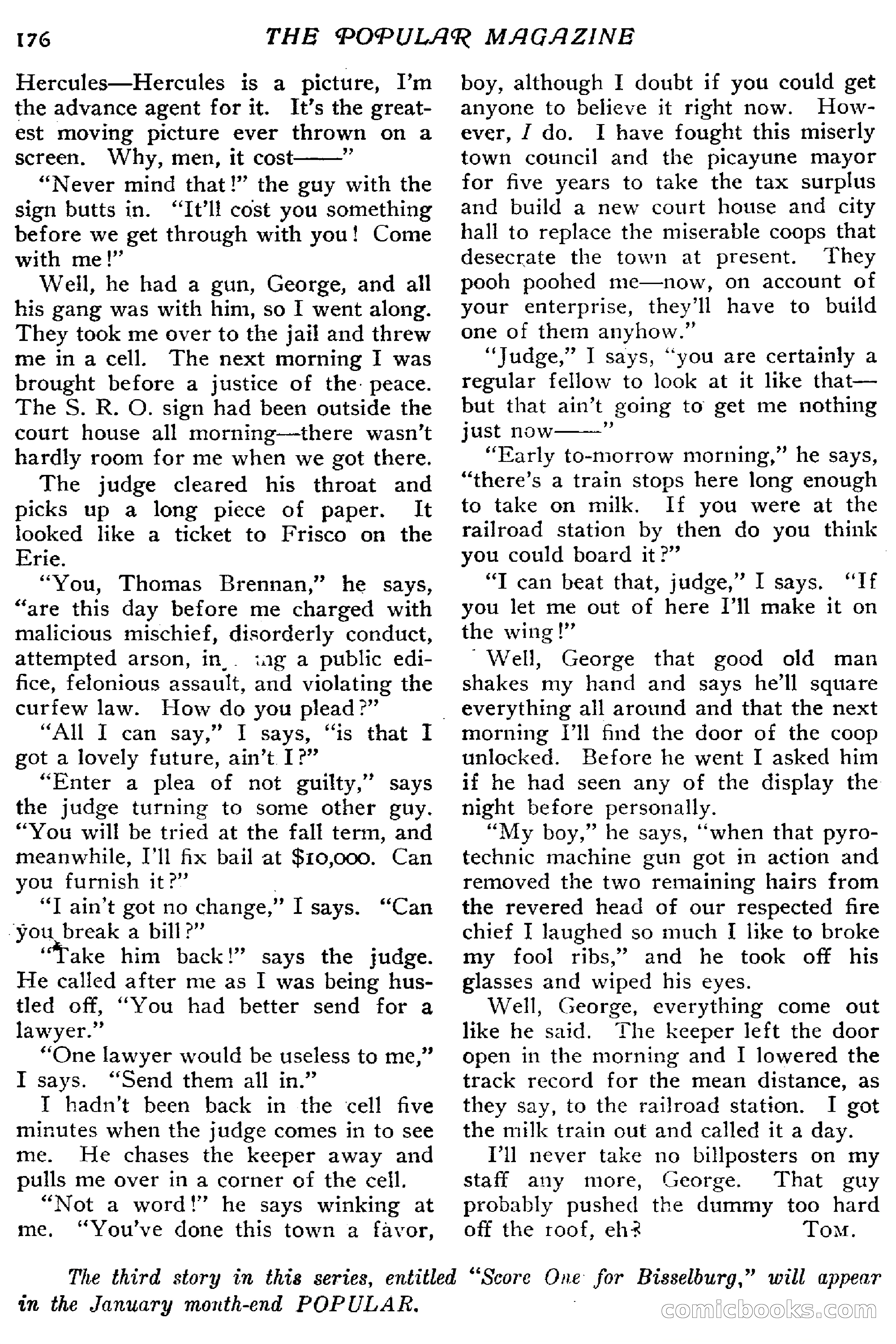 The Popular Magazine, January 7, 1916 — page 182 of 248
