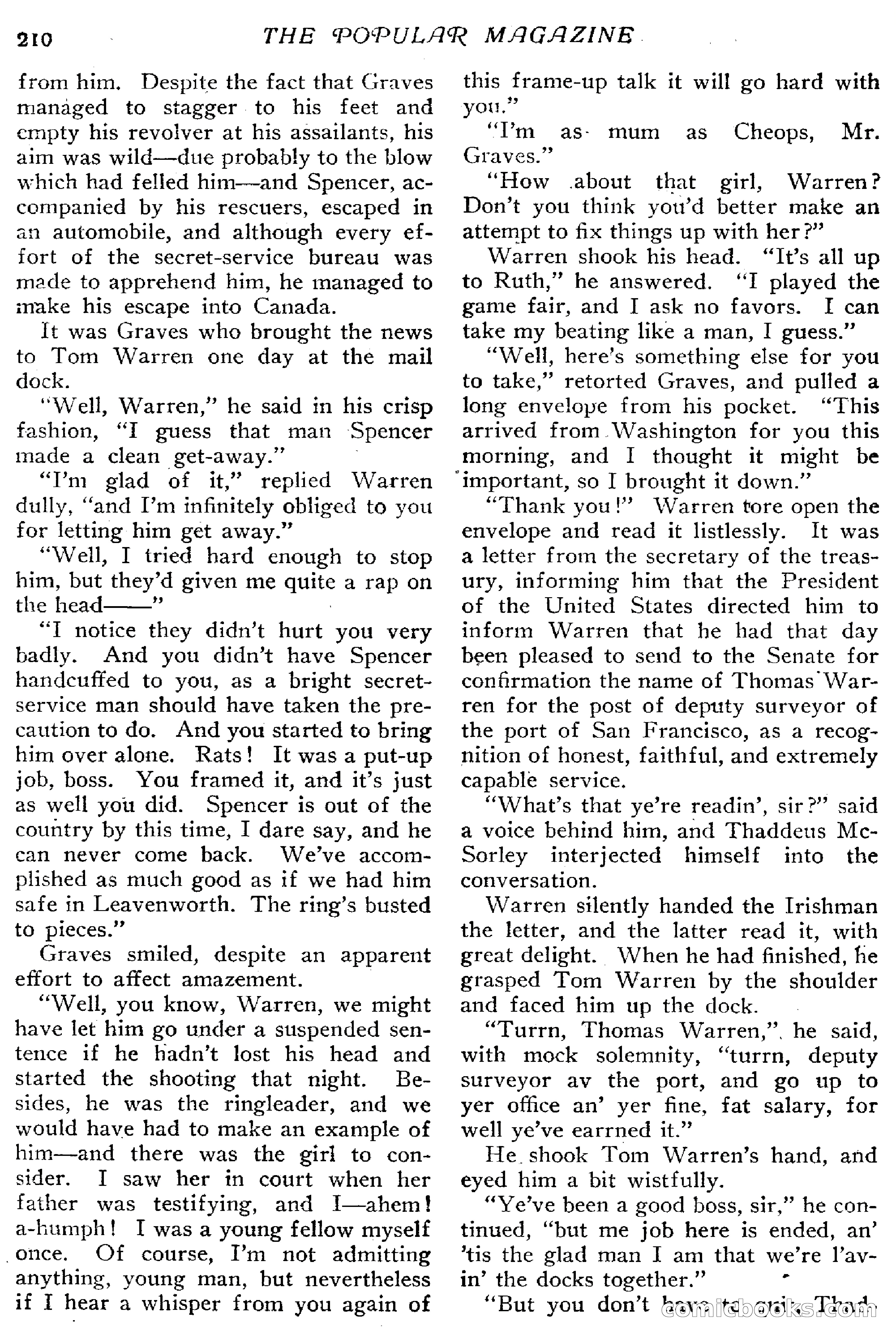 The Popular Magazine, January 7, 1916 — page 216 of 248