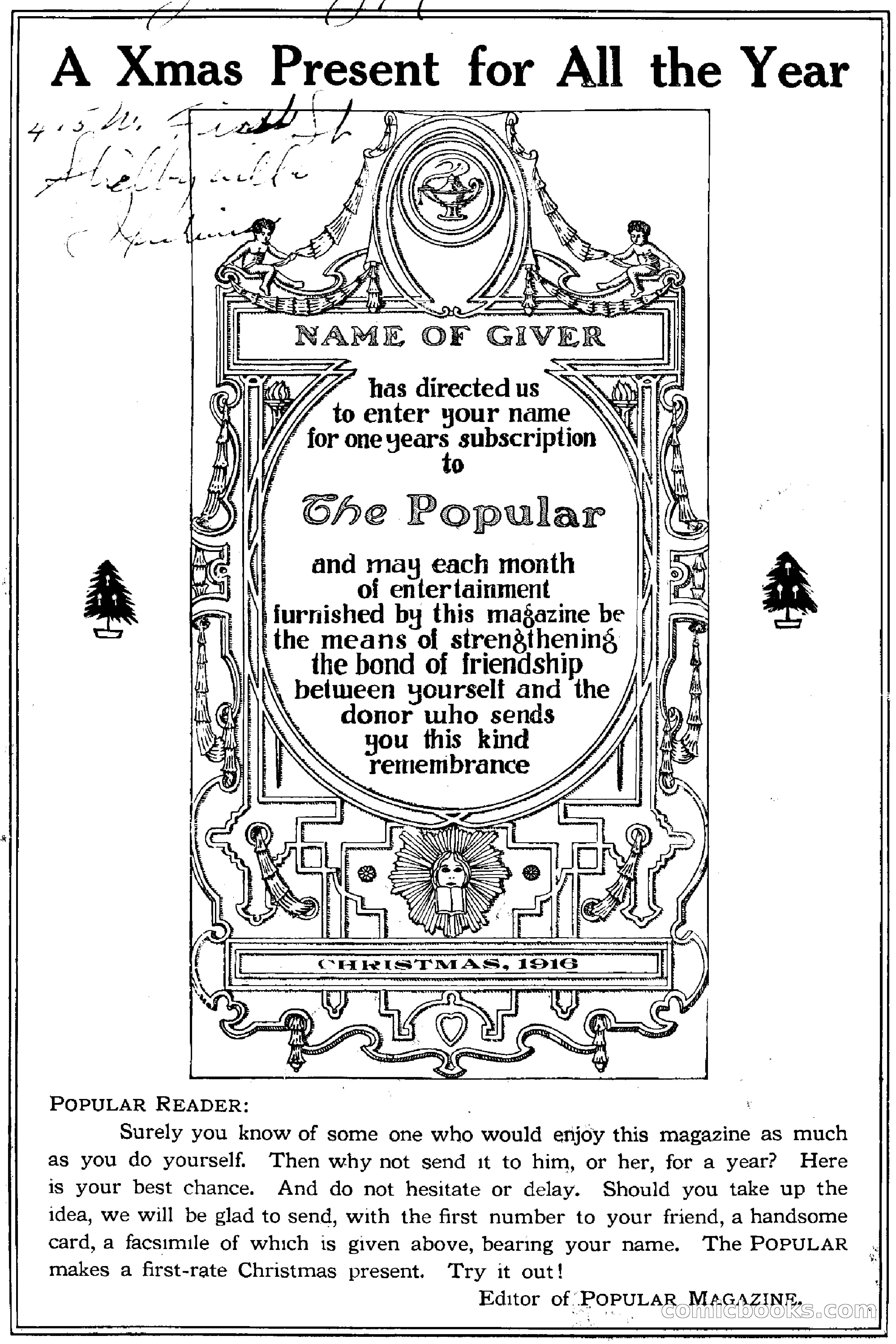 The Popular Magazine, December 20, 1916 — page 2 of 220