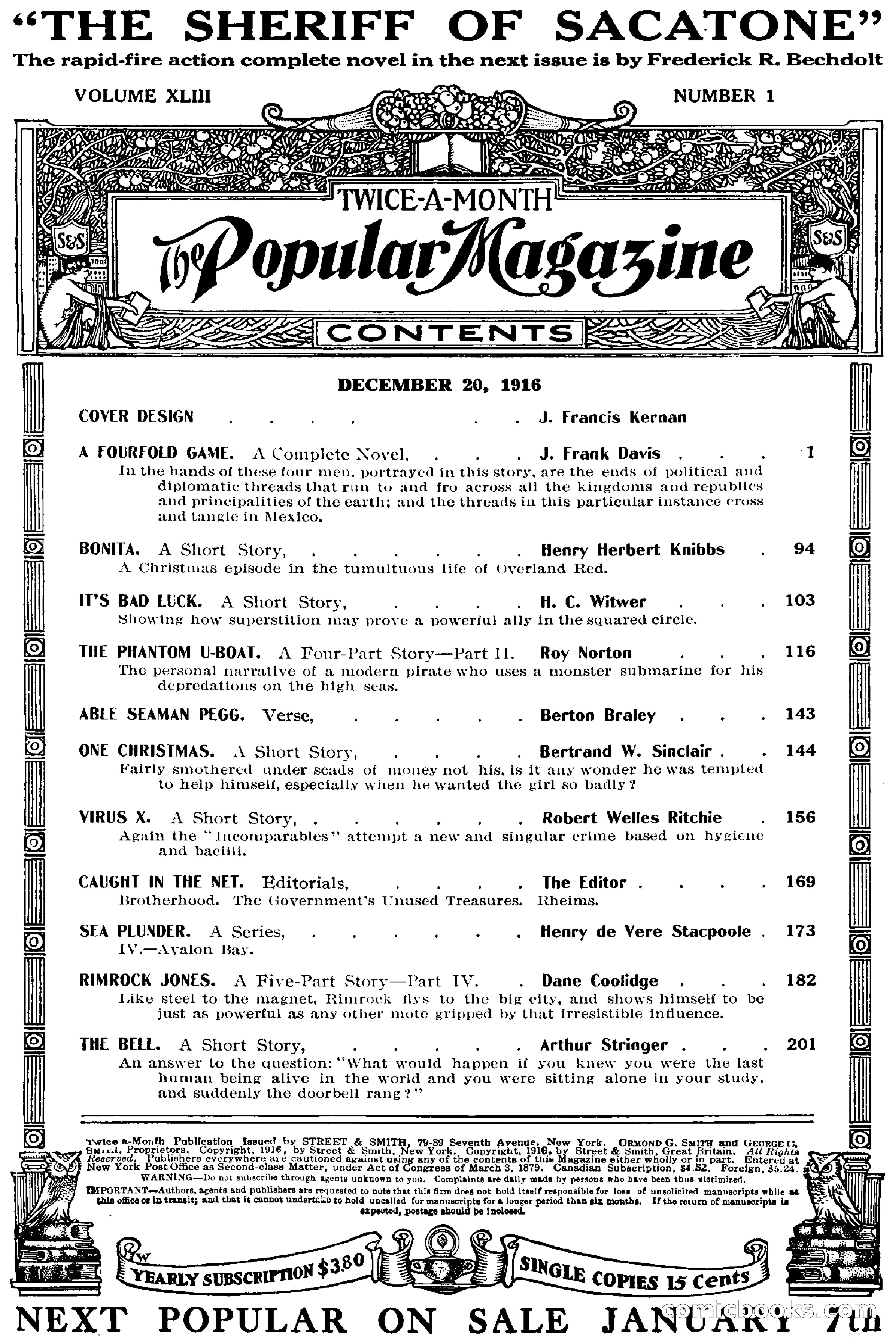 The Popular Magazine, December 20, 1916 — page 5 of 220