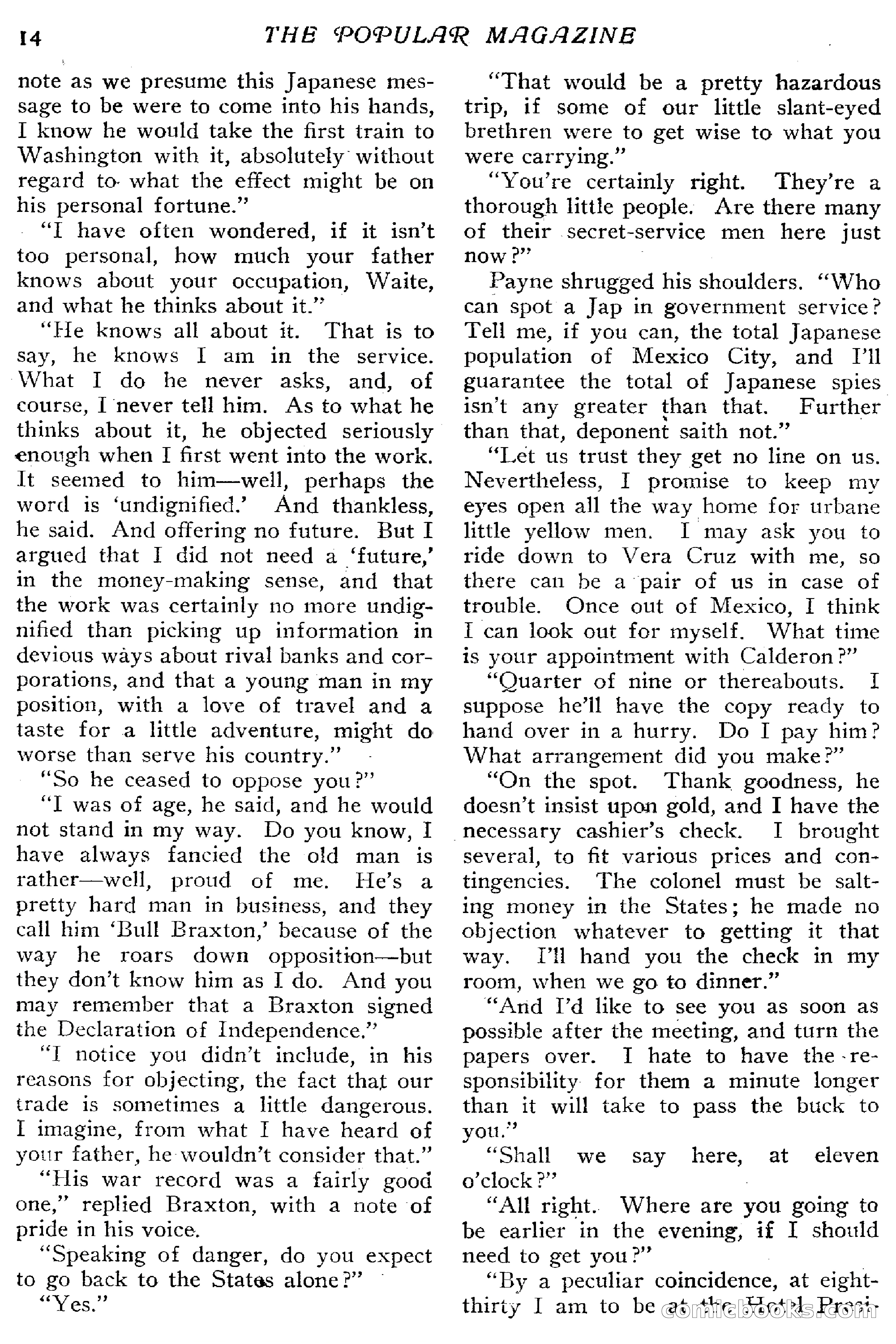 The Popular Magazine, December 20, 1916 — page 20 of 220