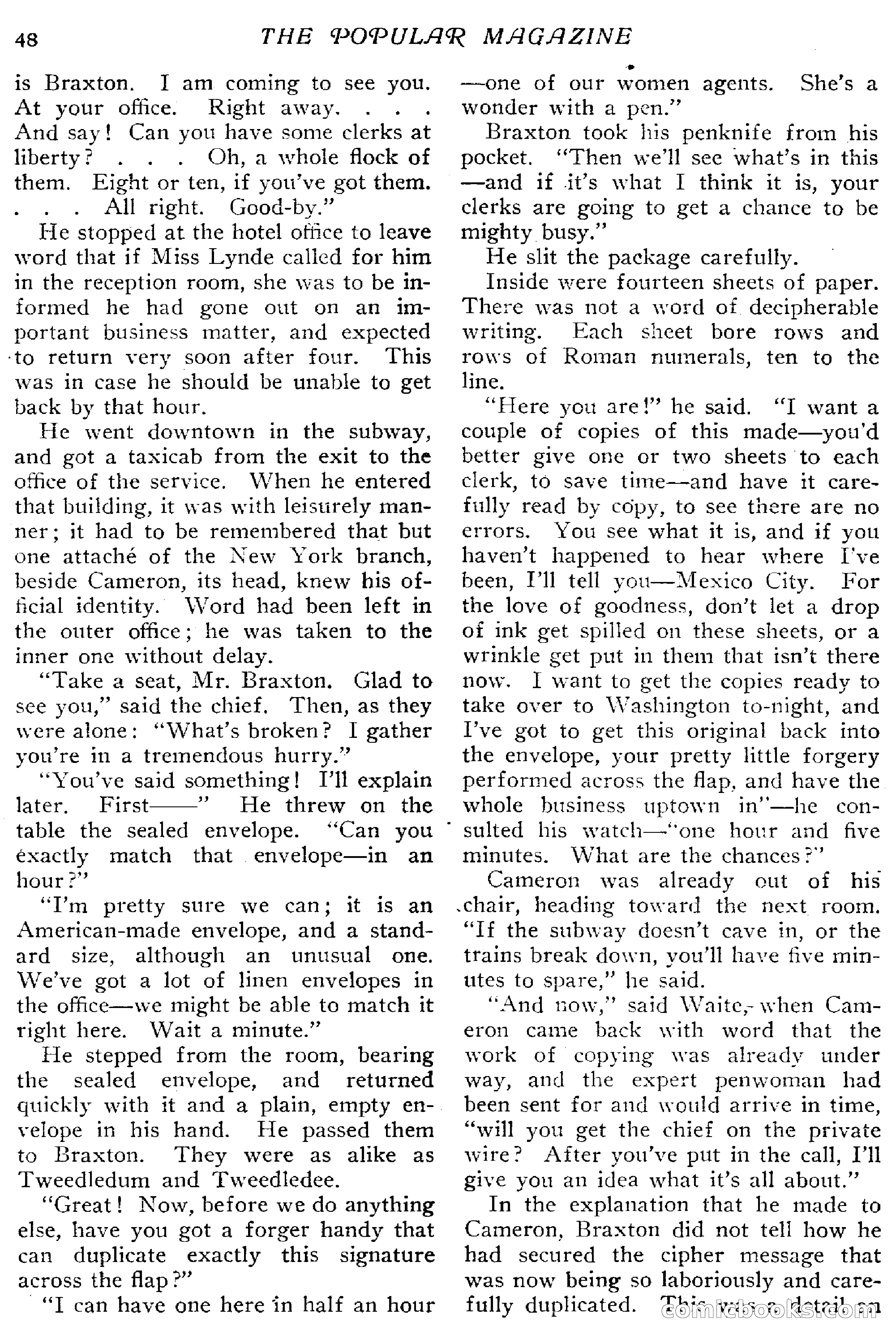 The Popular Magazine, December 20, 1916 — page 54 of 220
