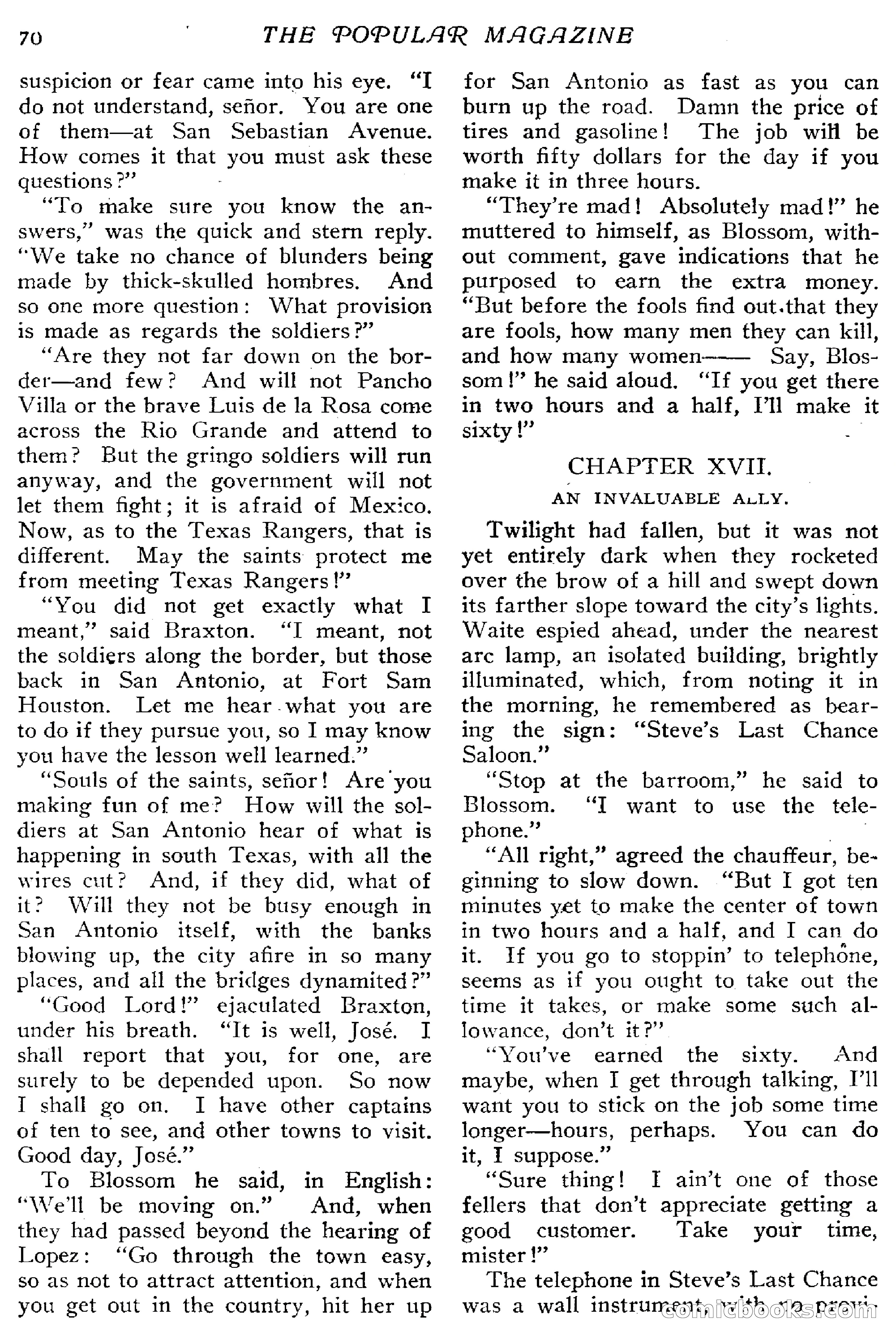 The Popular Magazine, December 20, 1916 — page 76 of 220