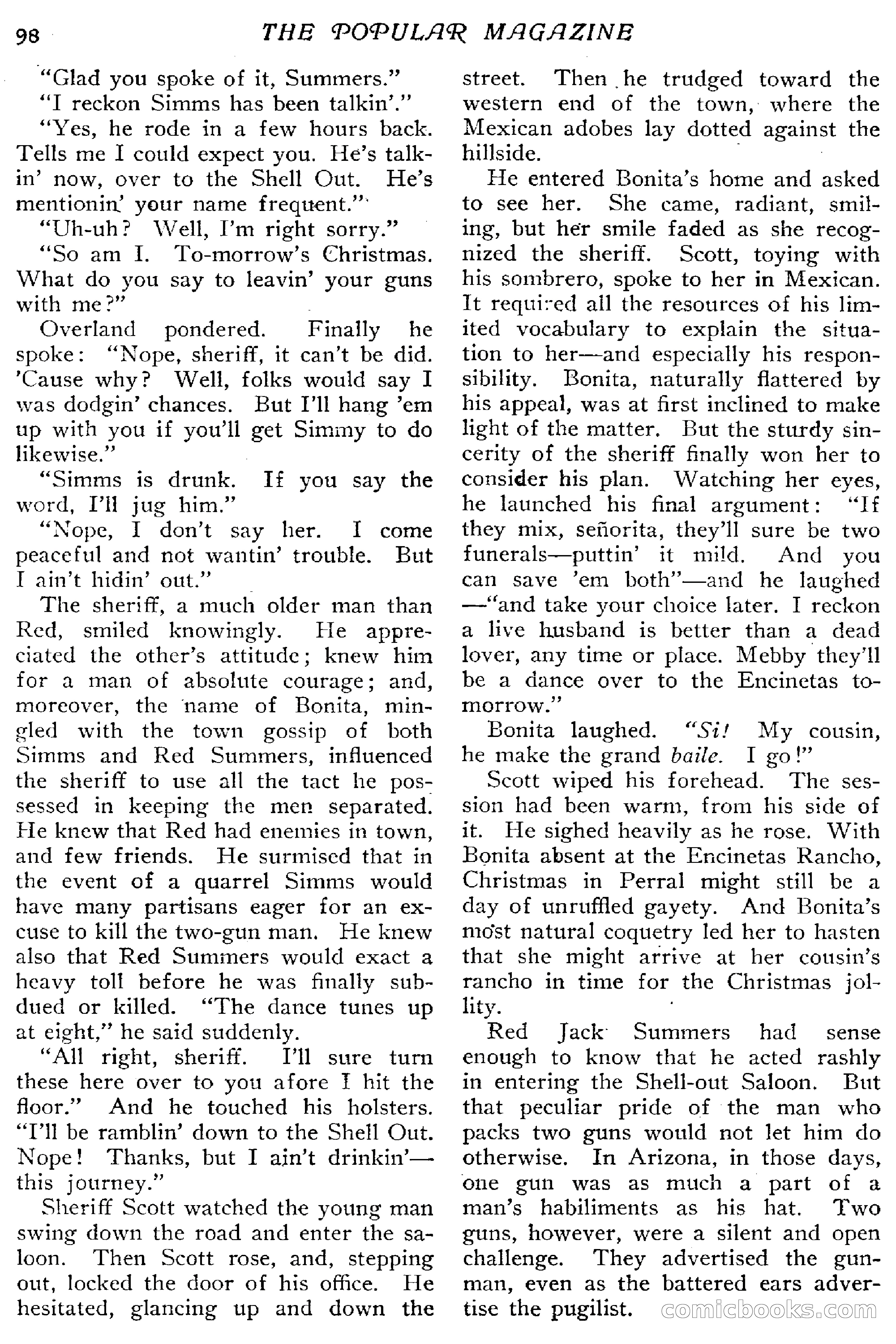 The Popular Magazine, December 20, 1916 — page 104 of 220