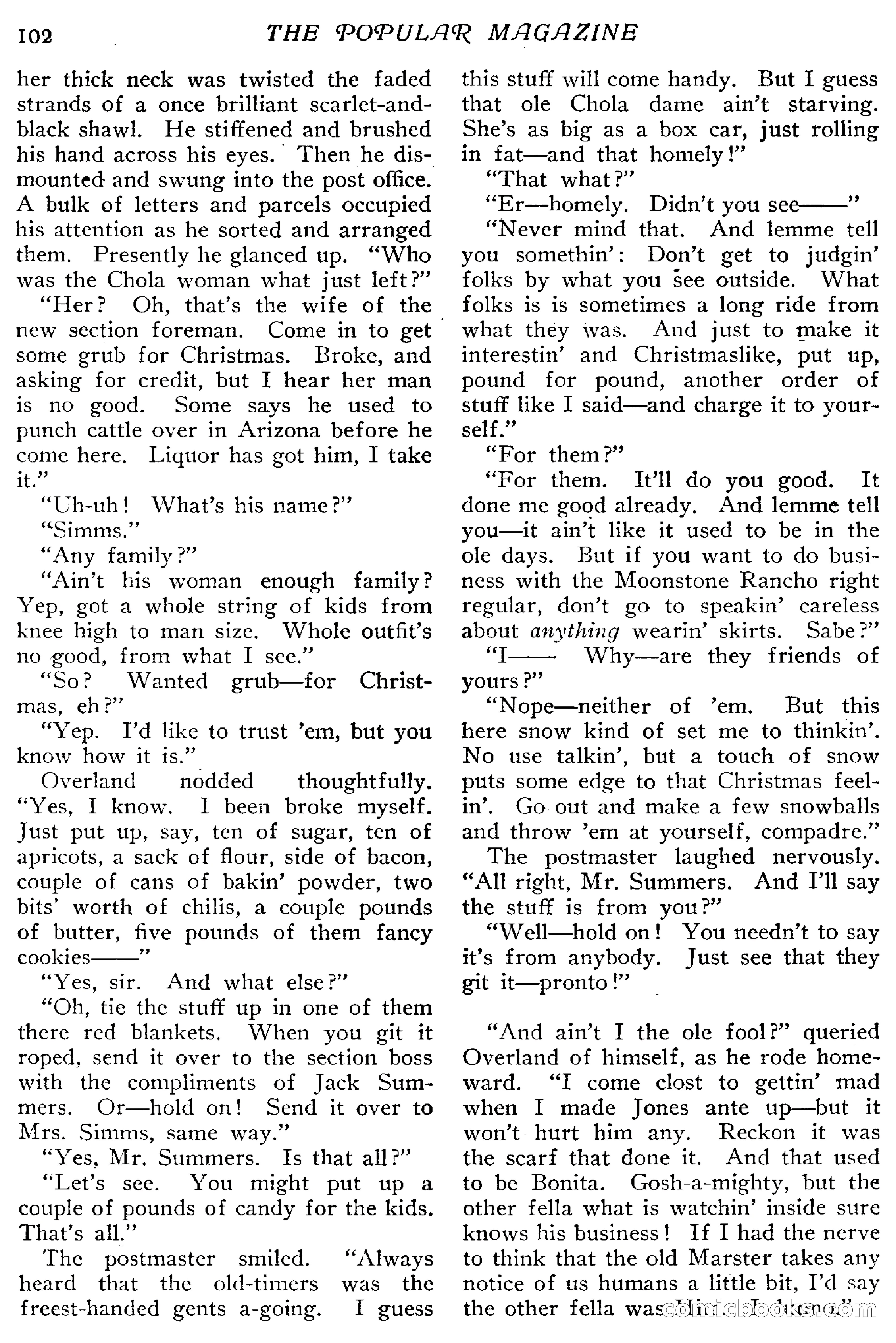 The Popular Magazine, December 20, 1916 — page 108 of 220