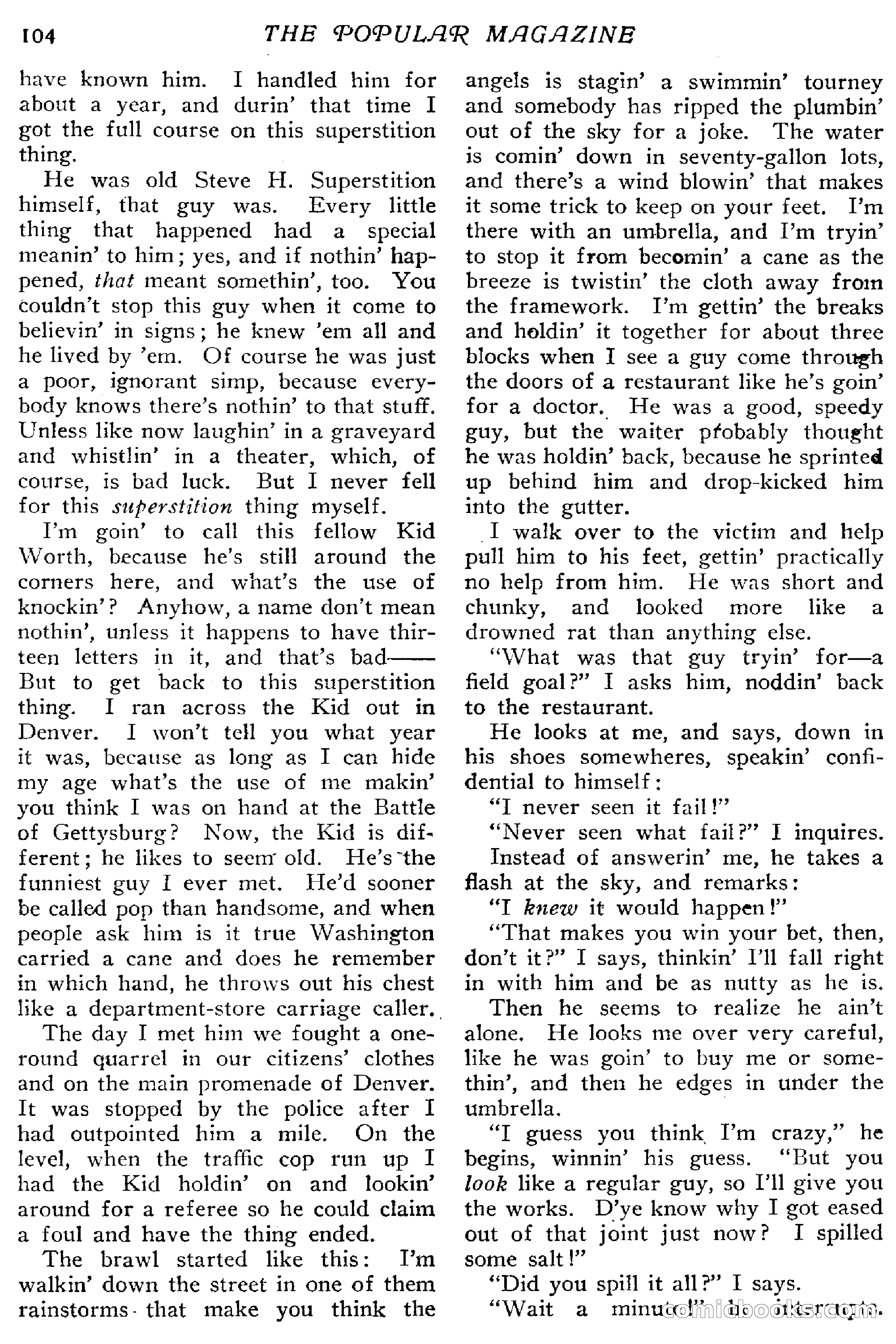 The Popular Magazine, December 20, 1916 — page 110 of 220