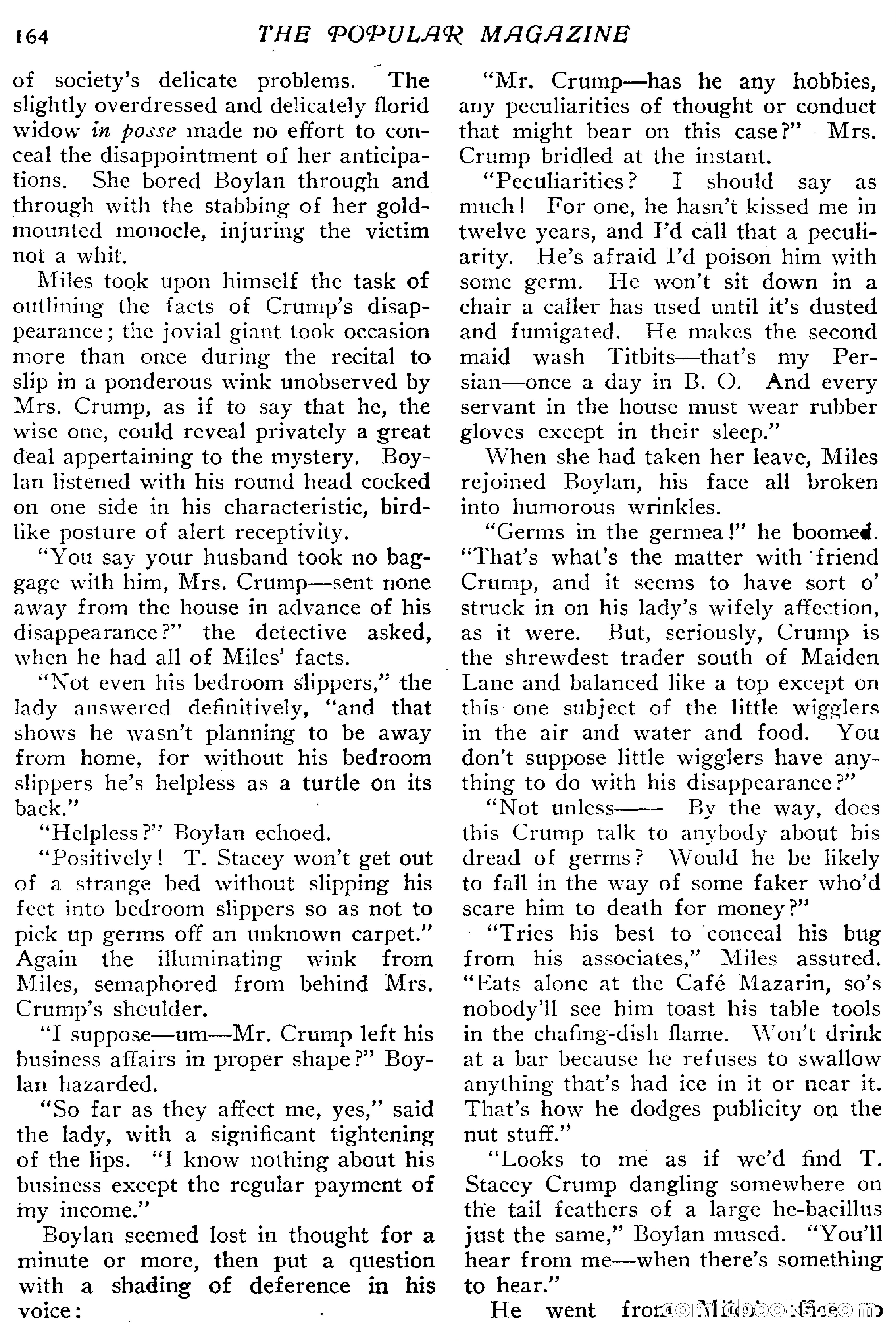 The Popular Magazine, December 20, 1916 — page 170 of 220