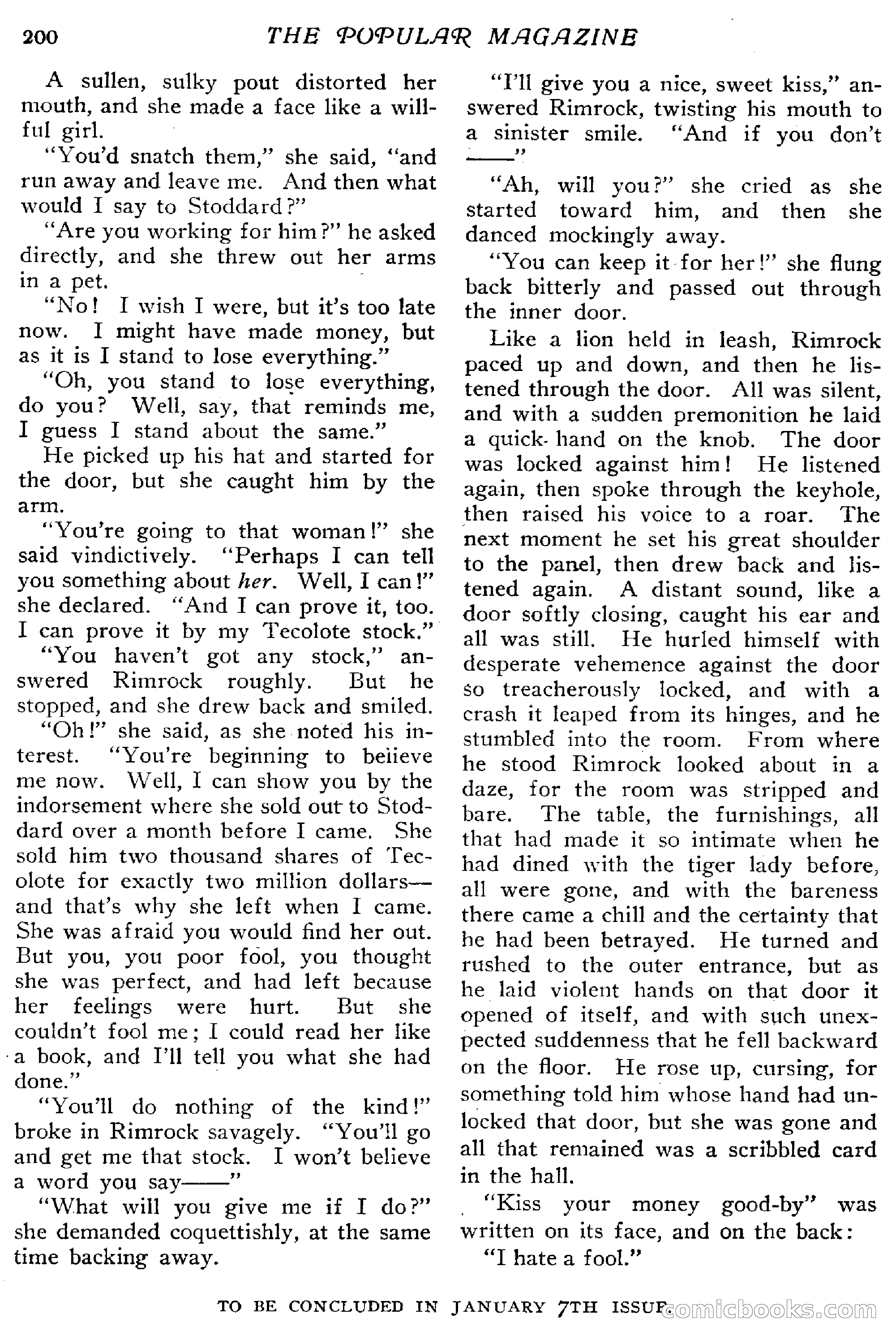 The Popular Magazine, December 20, 1916 — page 206 of 220