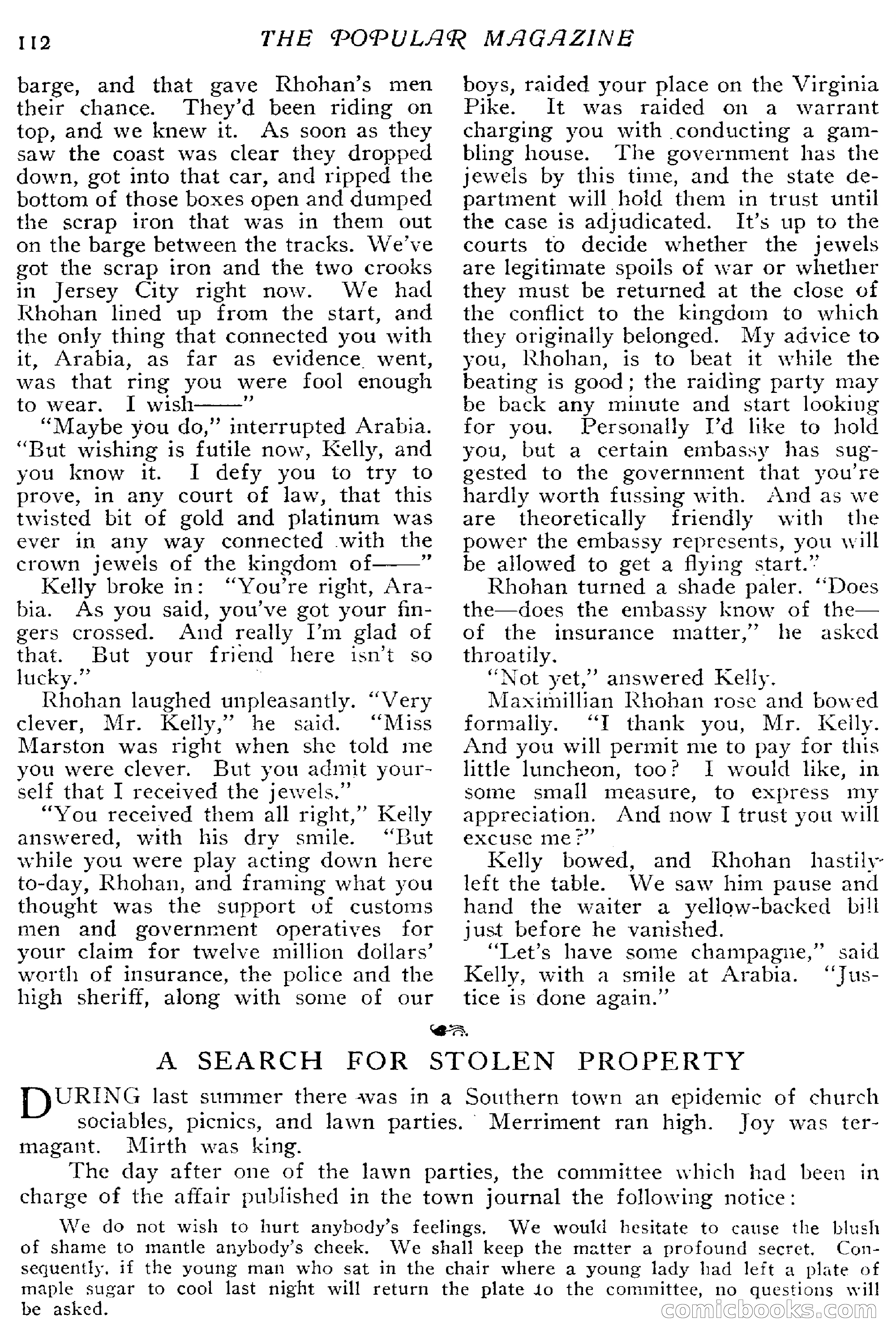 The Popular Magazine, April 20, 1917 — page 118 of 240
