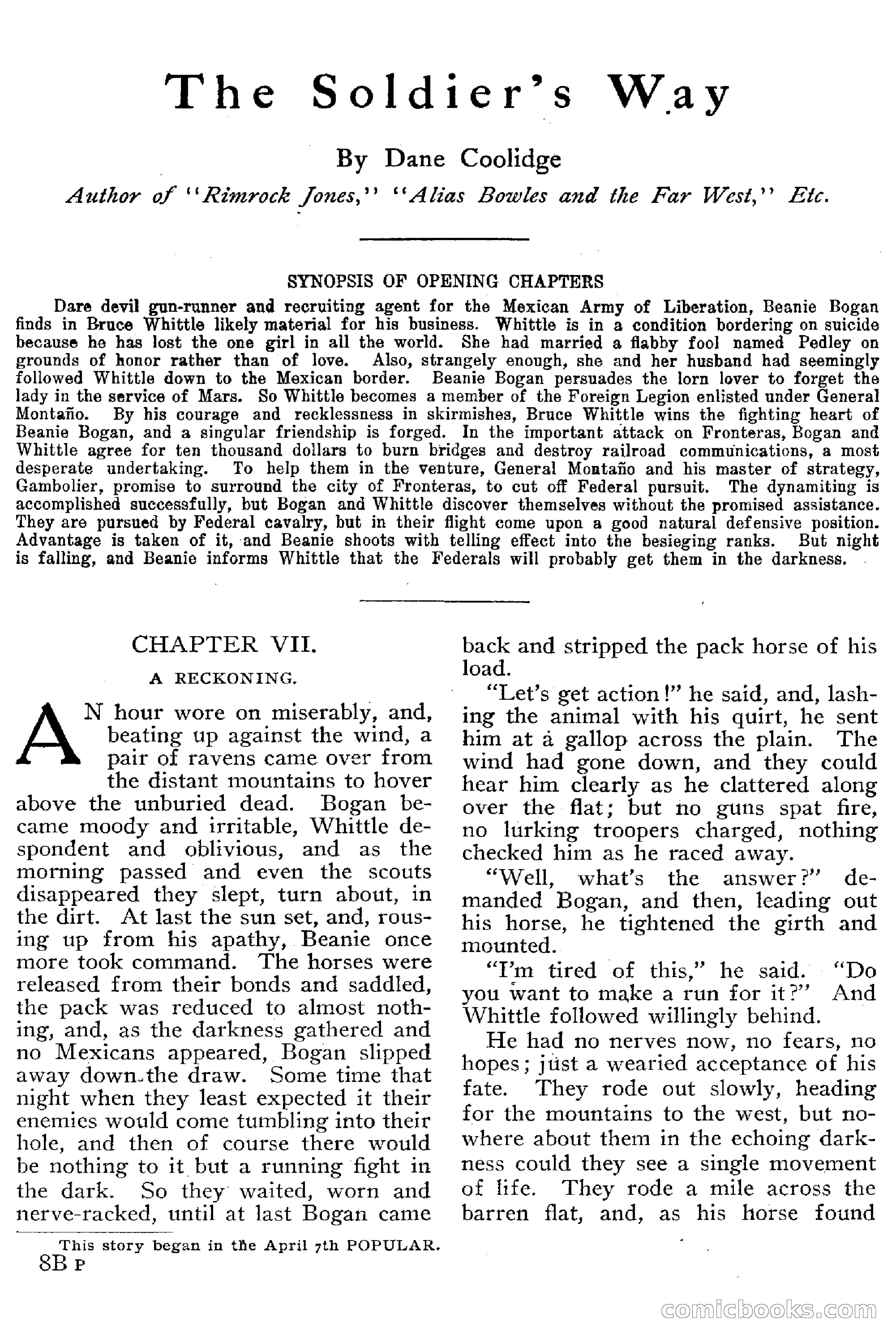 The Popular Magazine, April 20, 1917 — page 119 of 240