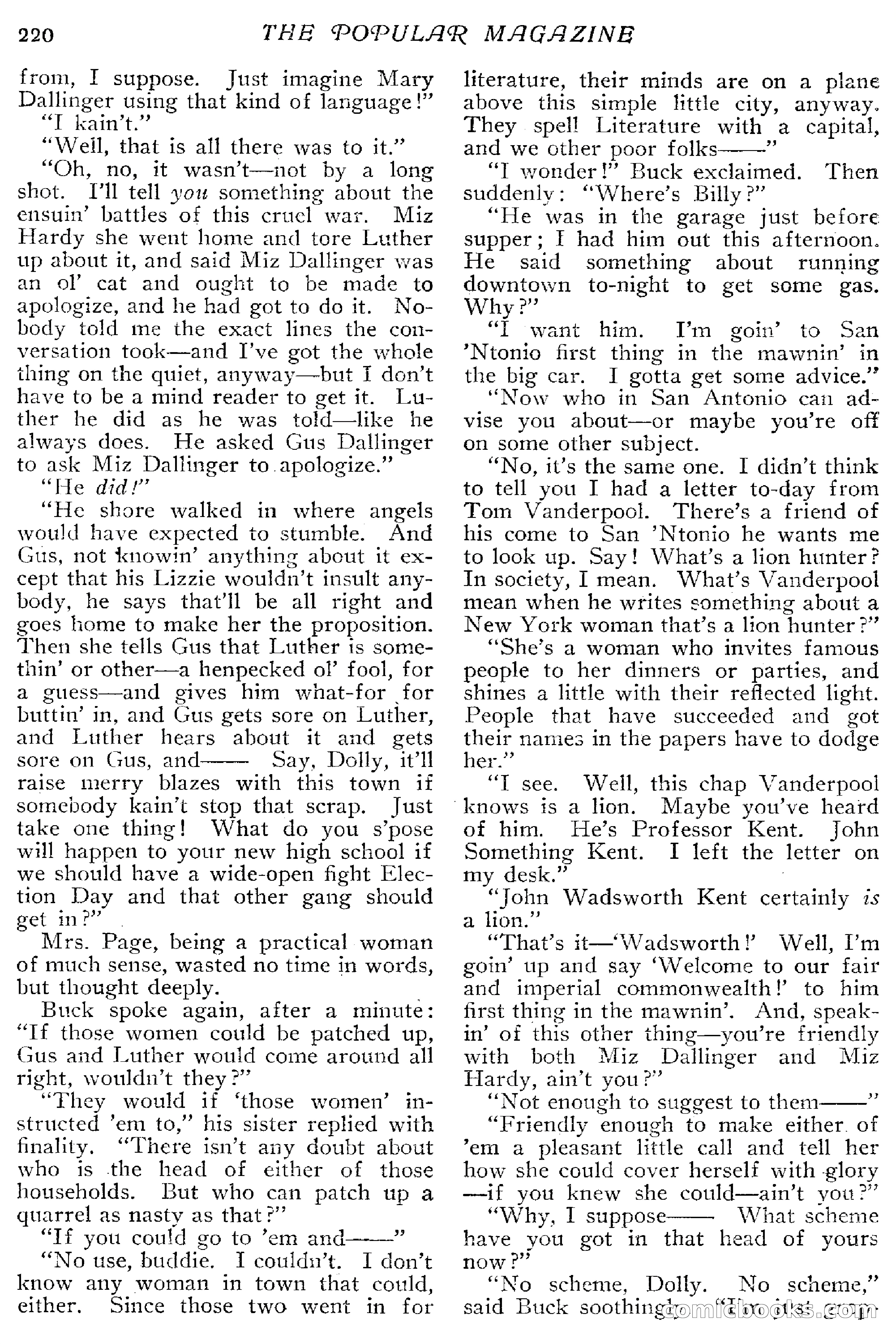The Popular Magazine, April 20, 1917 — page 226 of 240