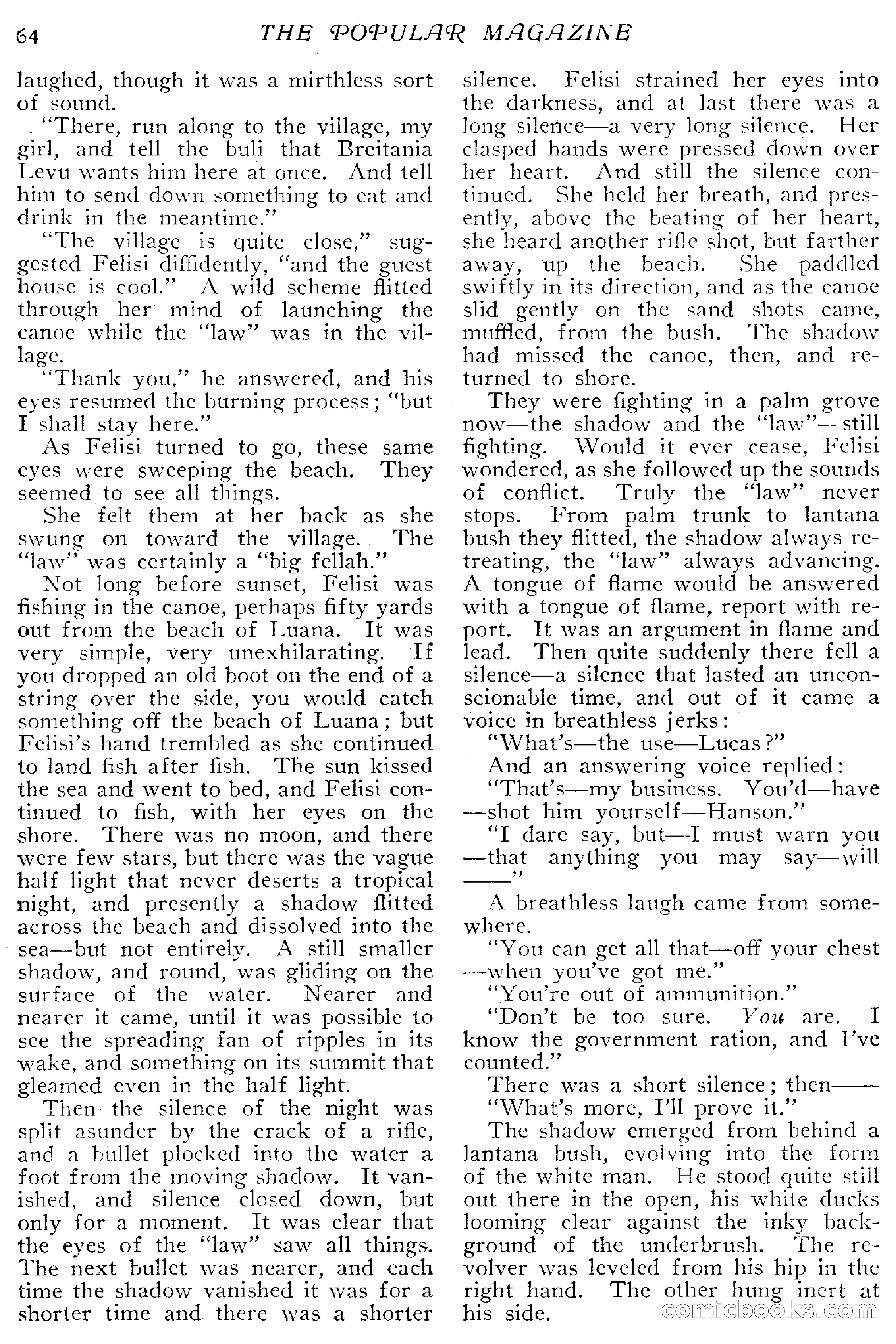 The Popular Magazine, April 20, 1918 — page 66 of 232