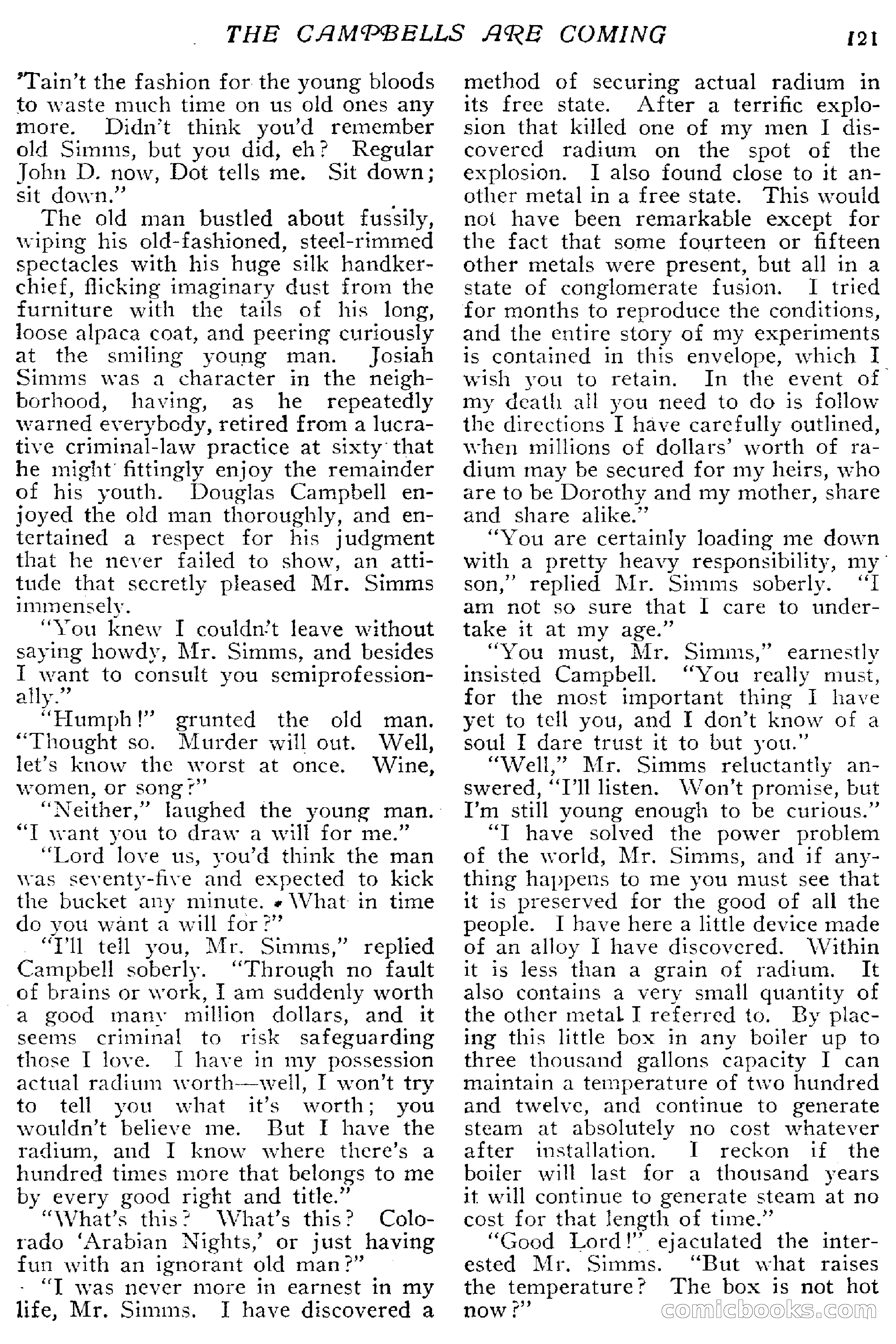 The Popular Magazine, April 20, 1918 — page 123 of 232