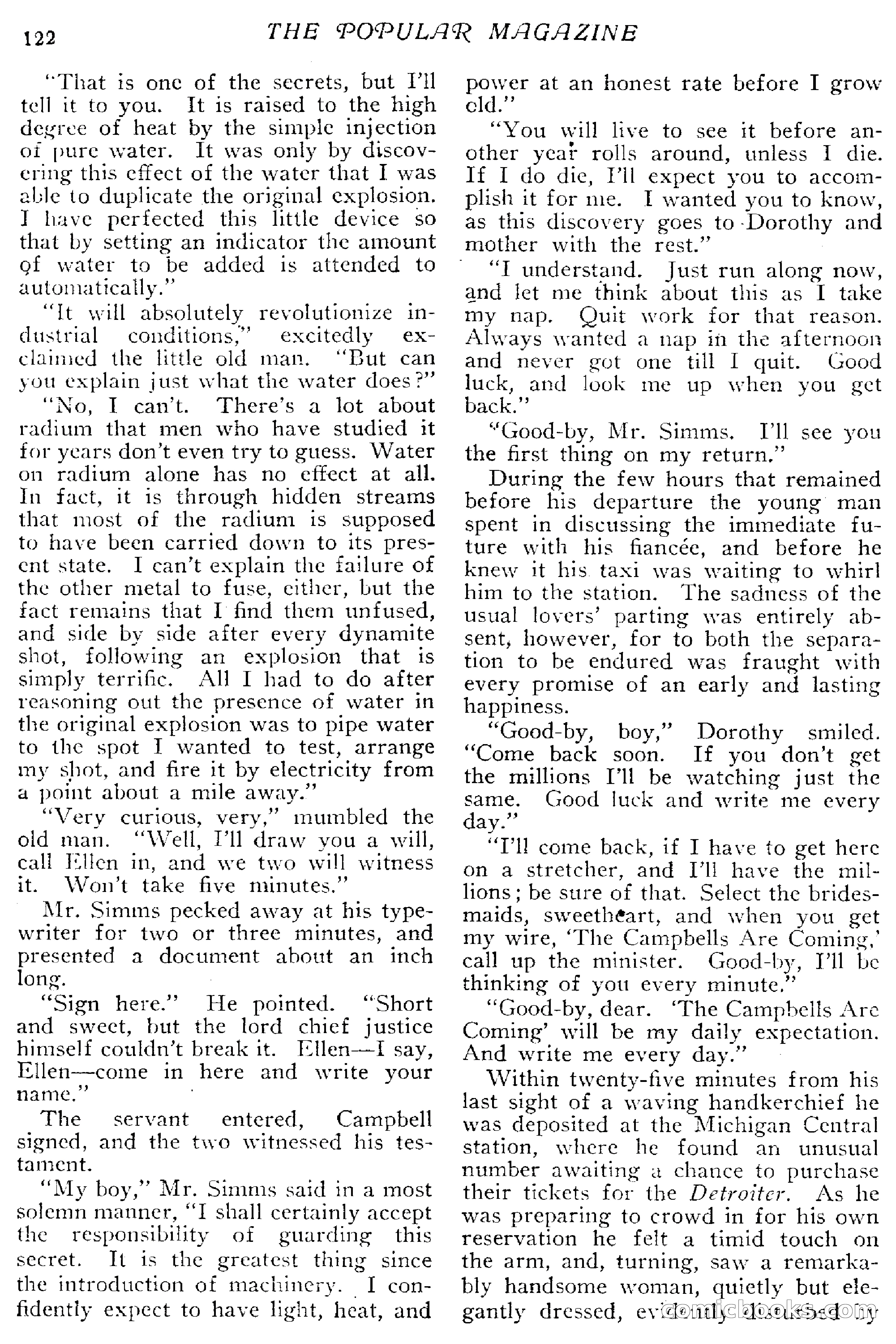 The Popular Magazine, April 20, 1918 — page 124 of 232