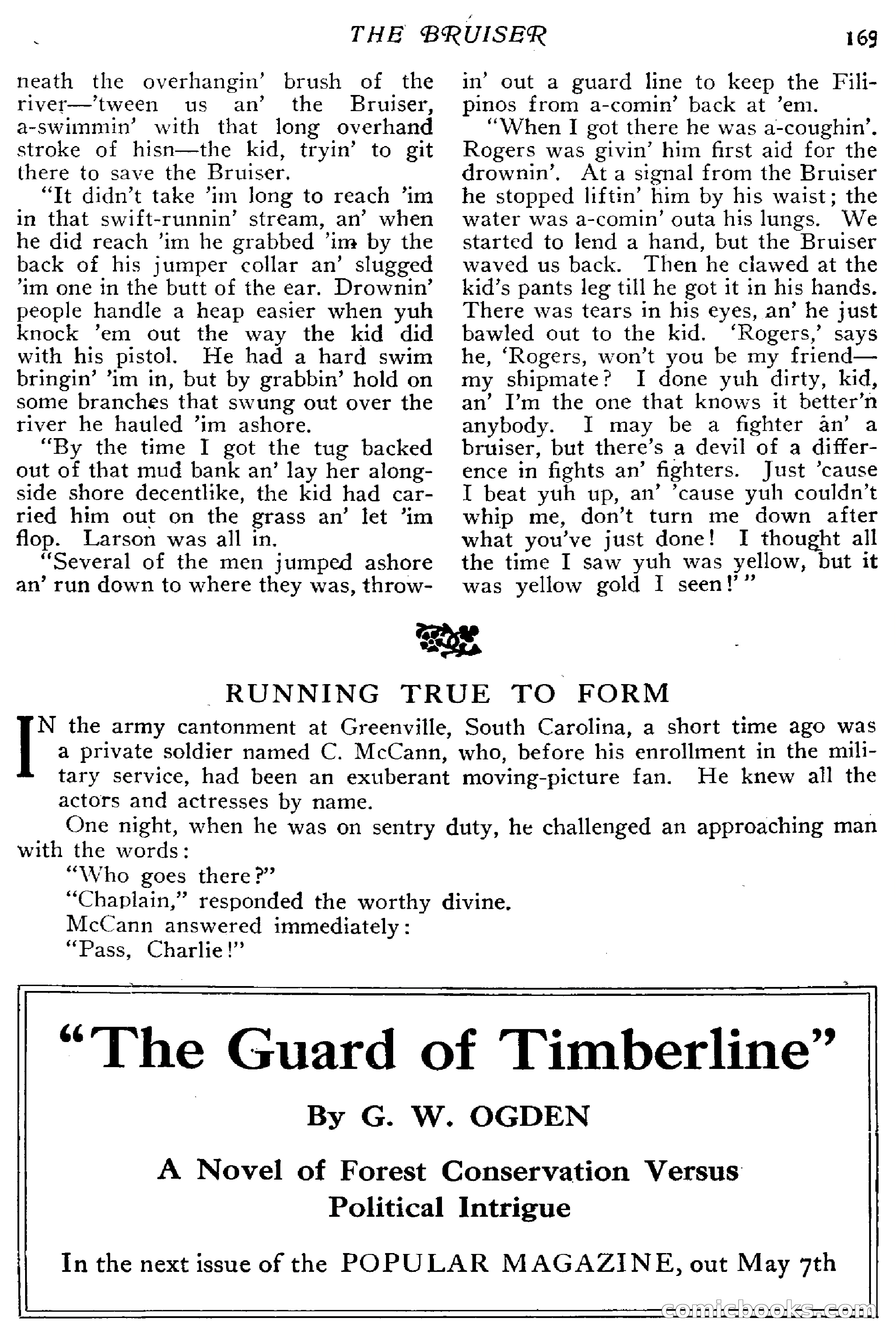 The Popular Magazine, April 20, 1918 — page 171 of 232