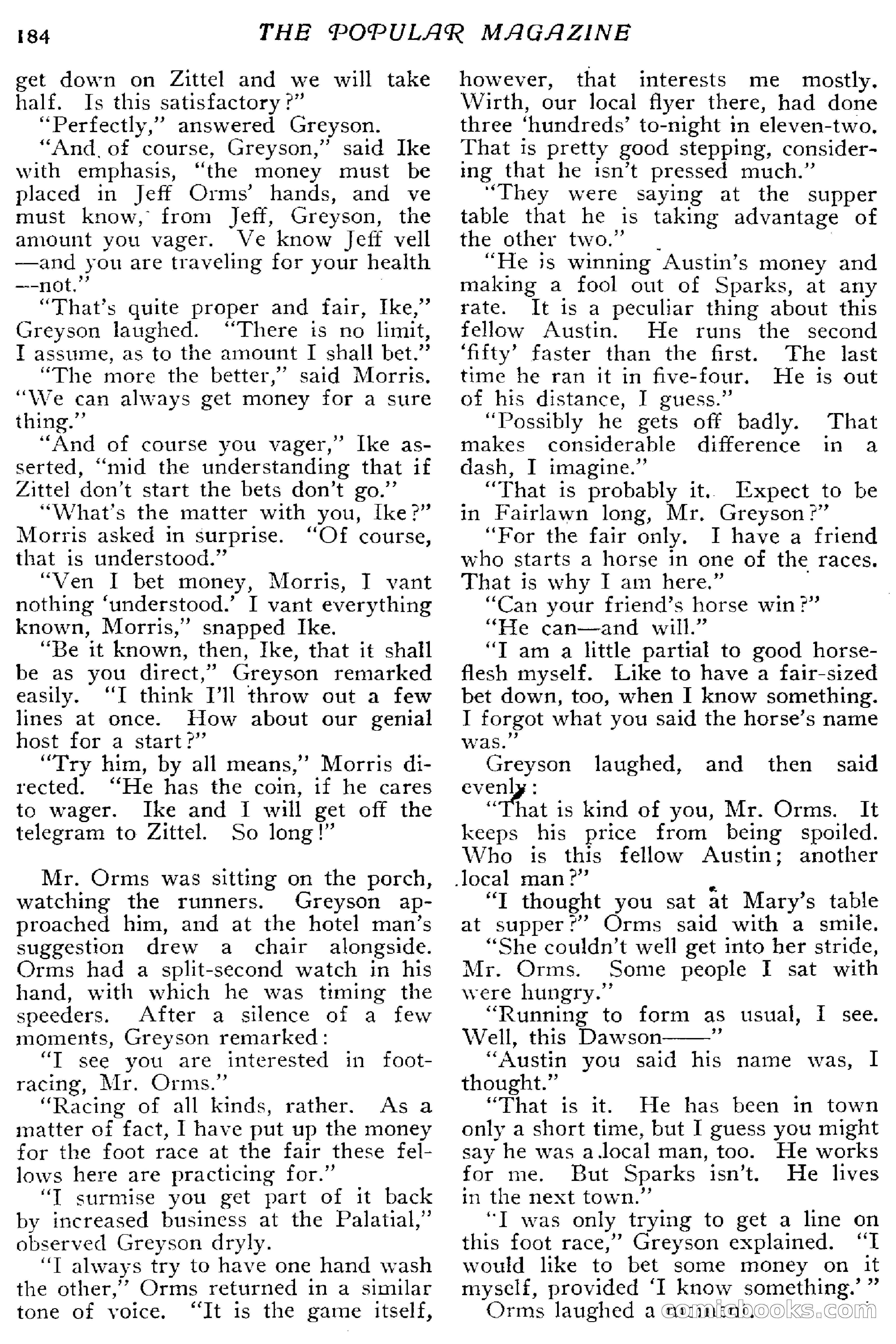 The Popular Magazine, April 20, 1918 — page 186 of 232