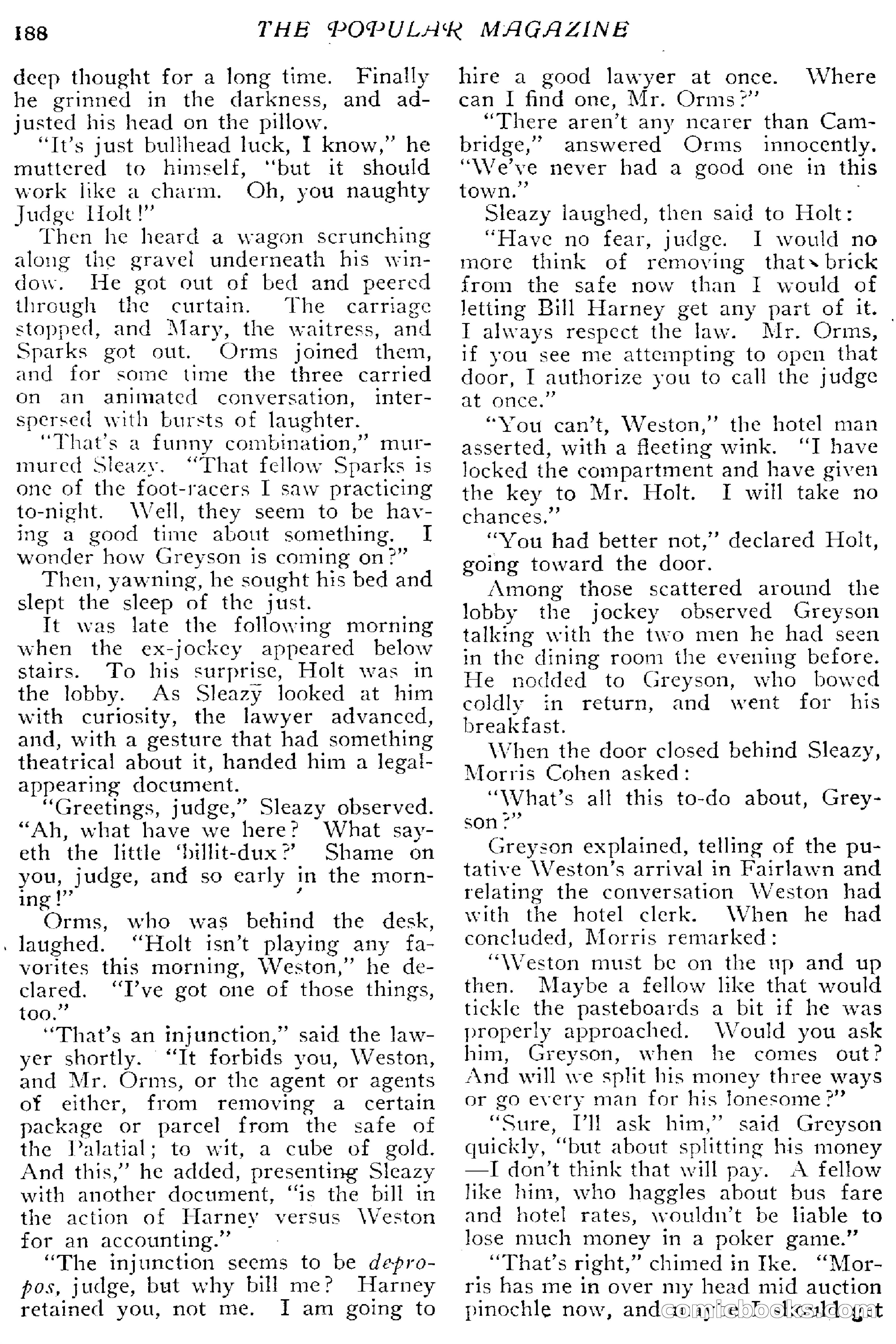 The Popular Magazine, April 20, 1918 — page 190 of 232