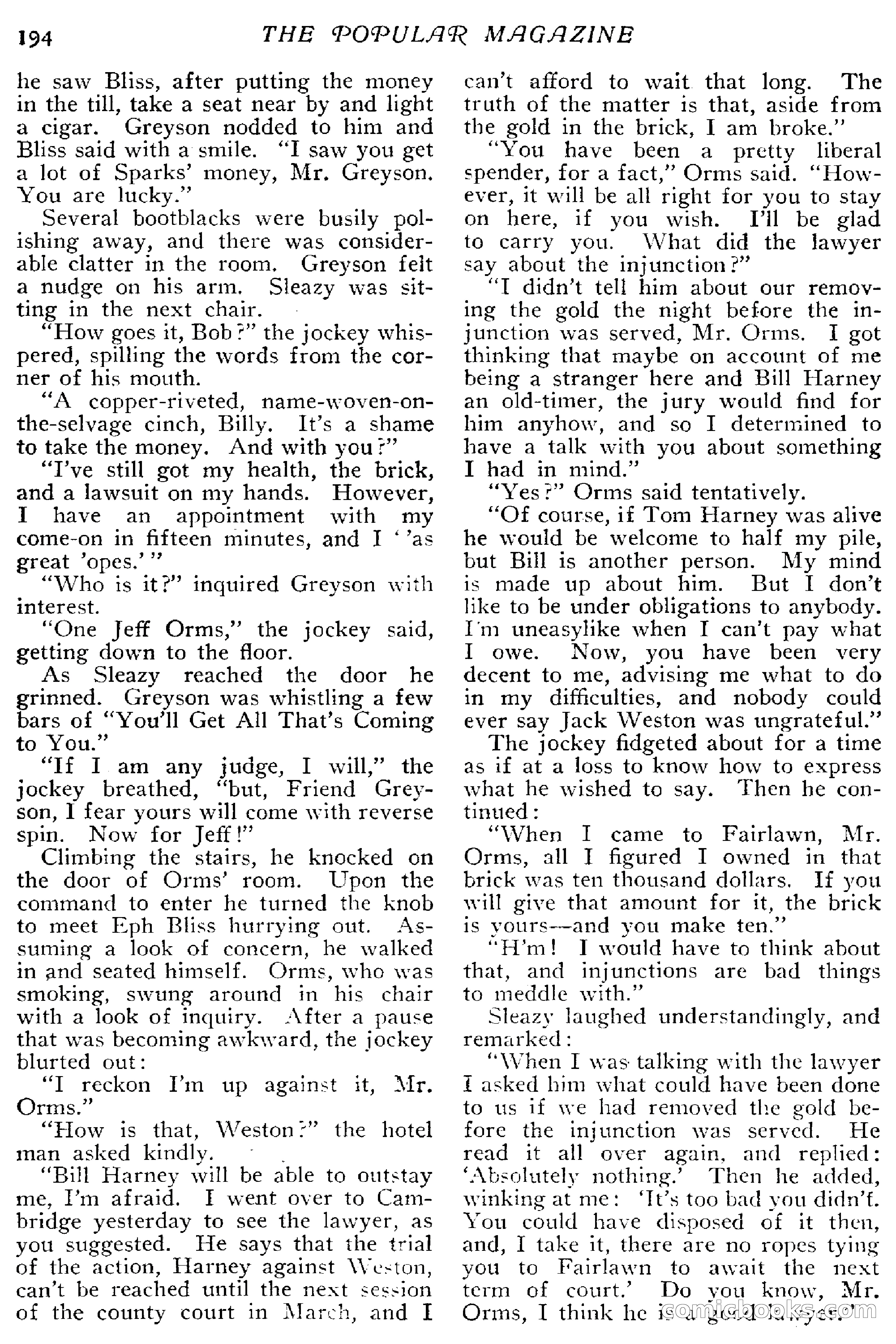 The Popular Magazine, April 20, 1918 — page 196 of 232