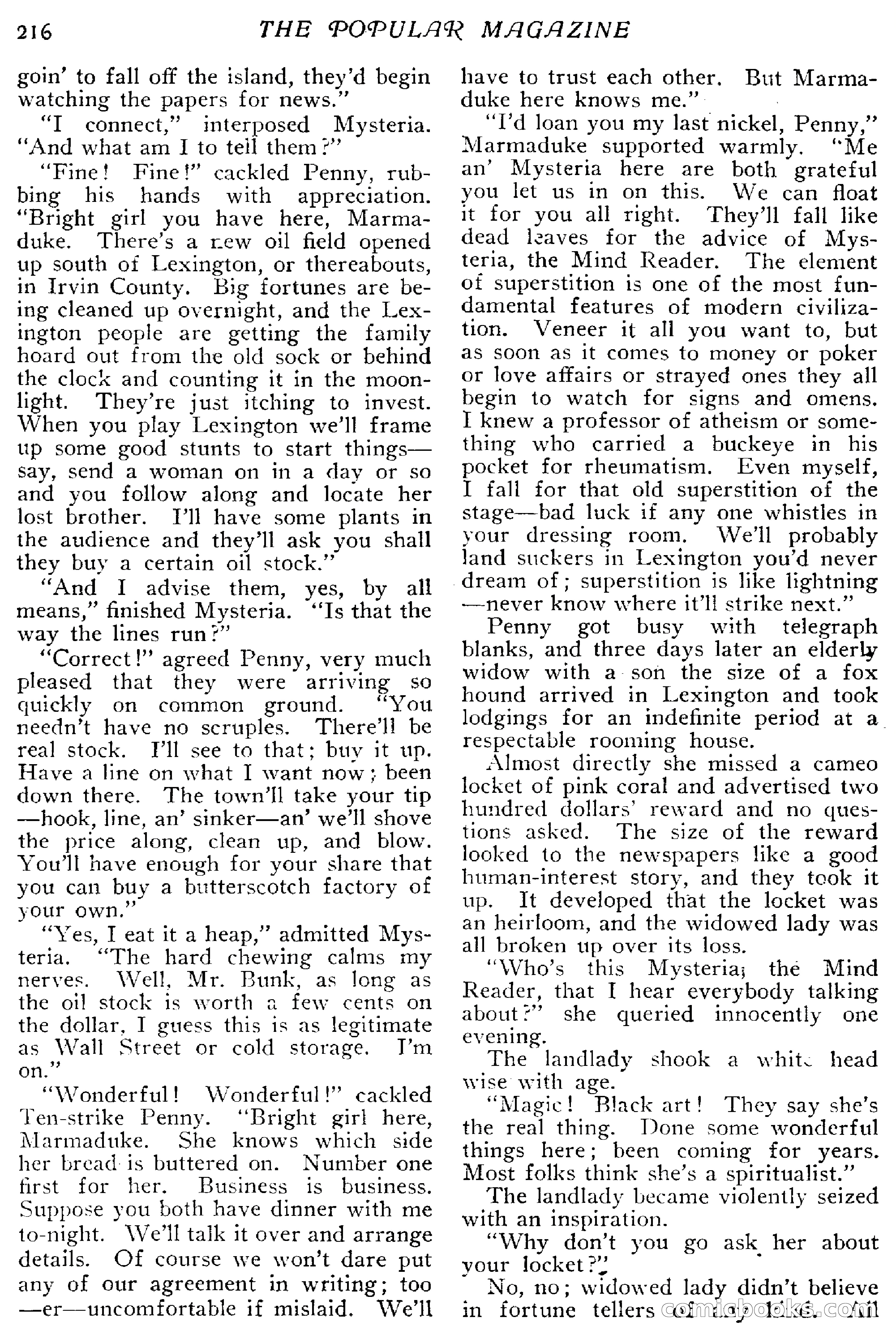 The Popular Magazine, April 20, 1918 — page 218 of 232