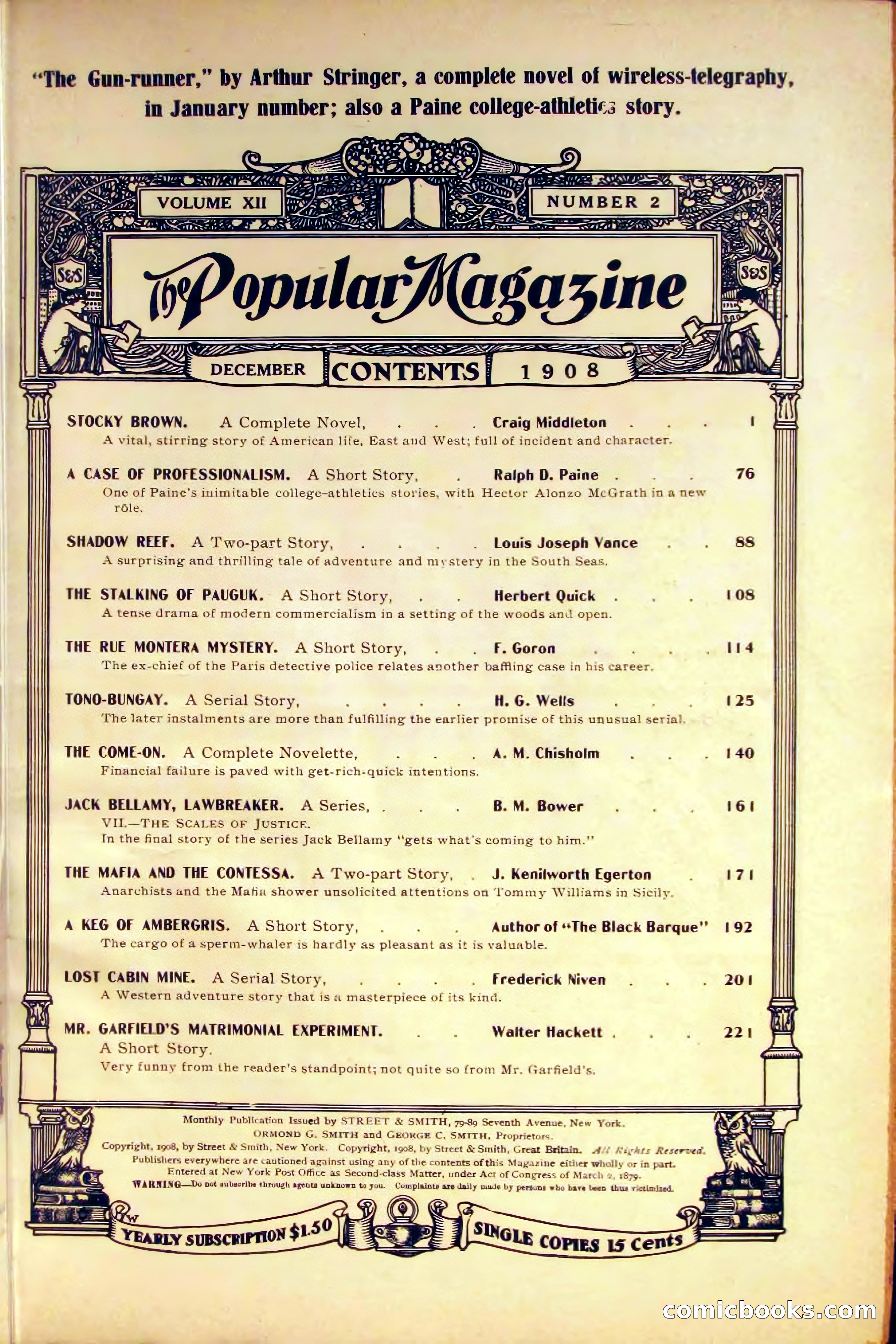 The Popular Magazine, December 1908 — page 9 of 268