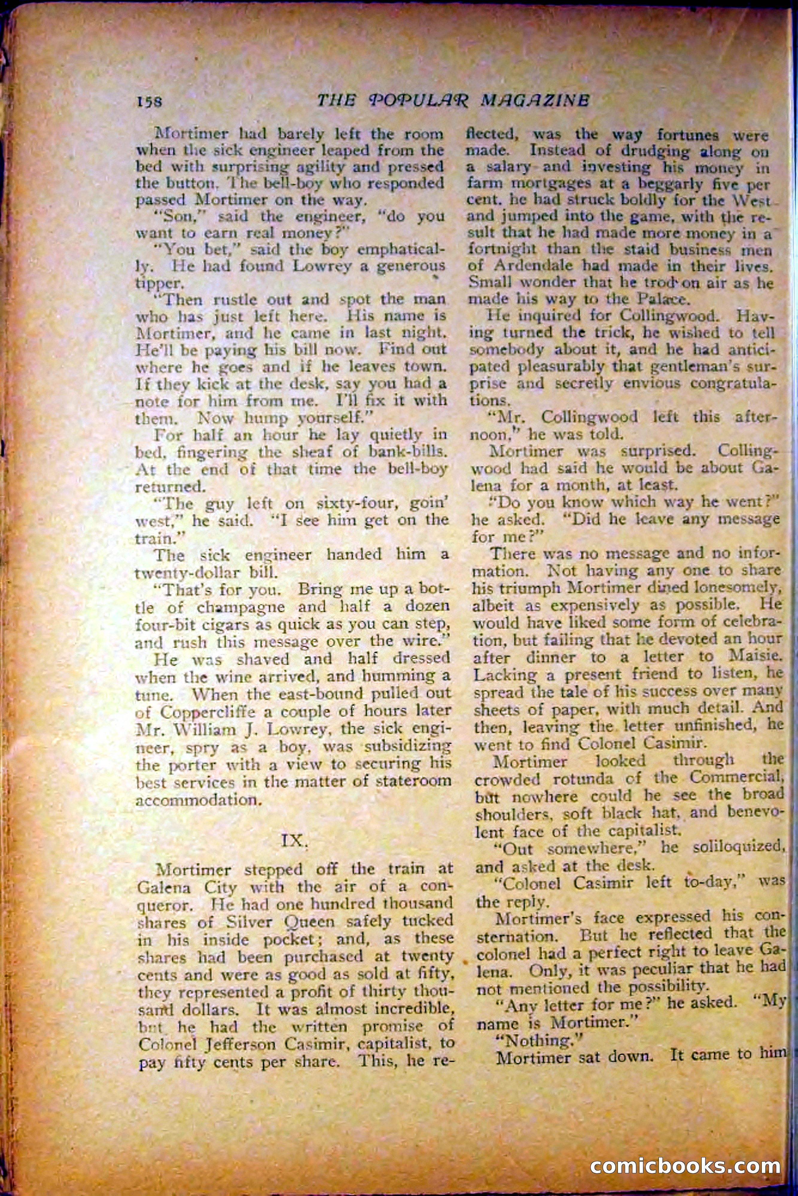 The Popular Magazine, December 1908 — page 168 of 268