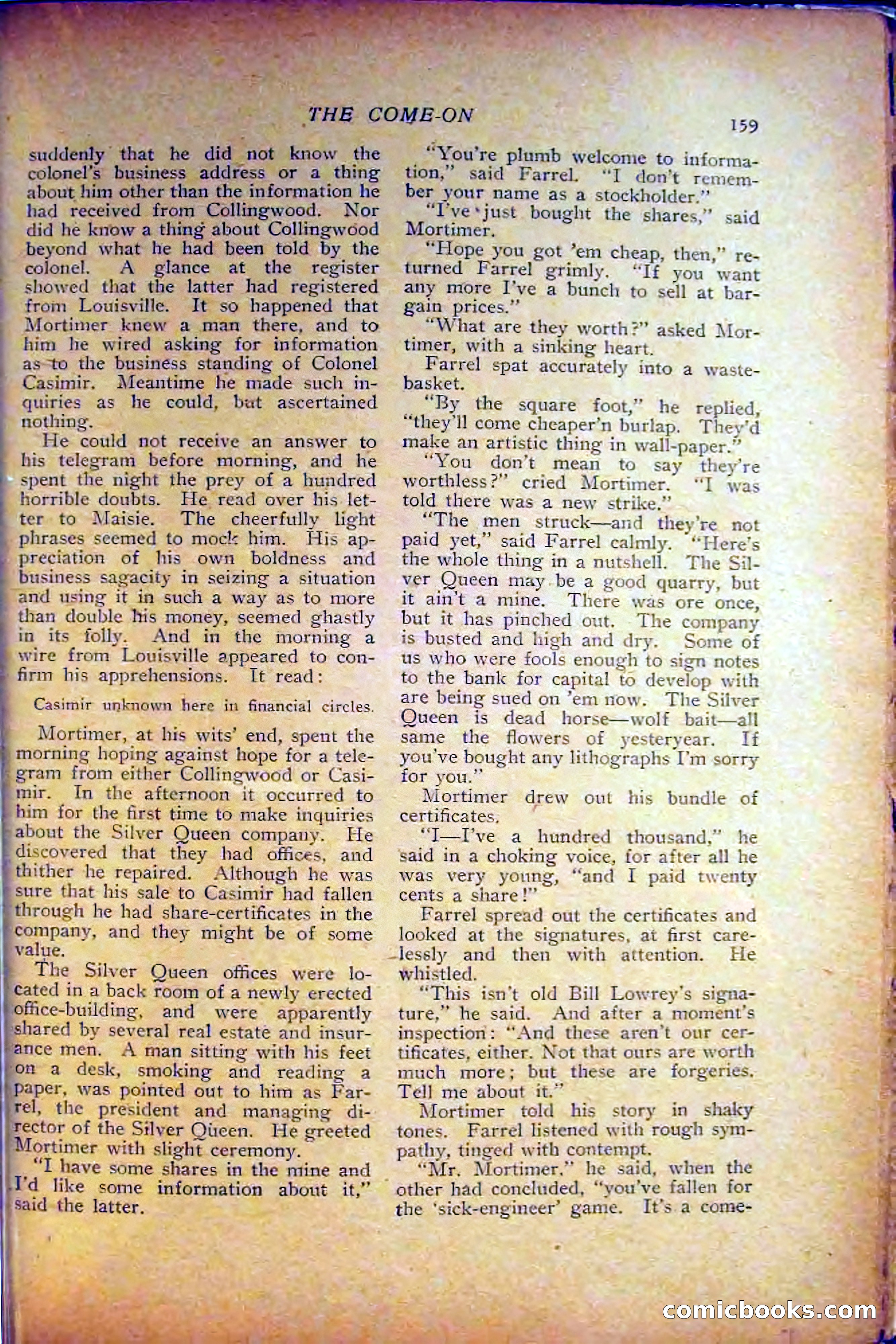 The Popular Magazine, December 1908 — page 169 of 268