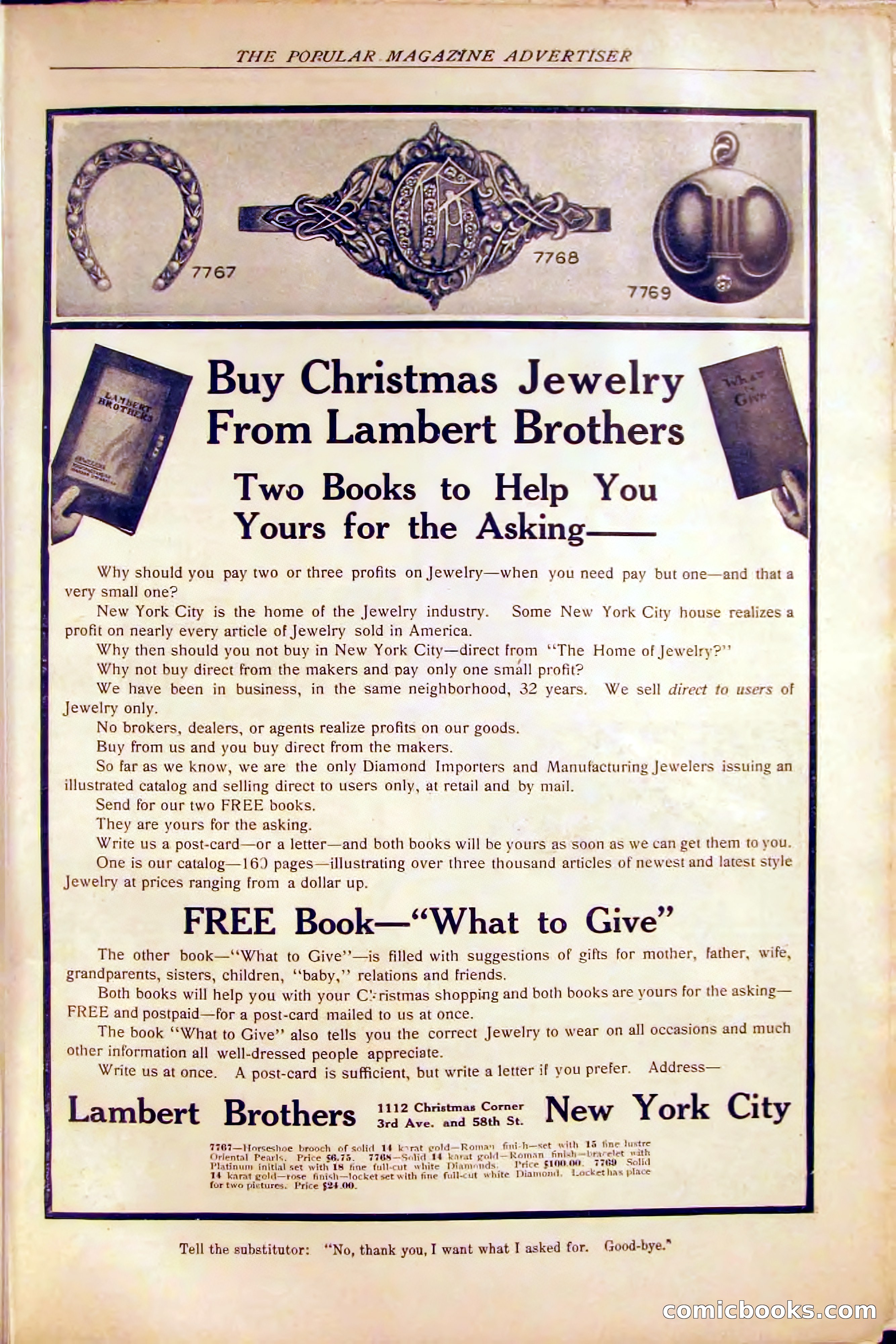 The Popular Magazine, December 1908 — page 261 of 268