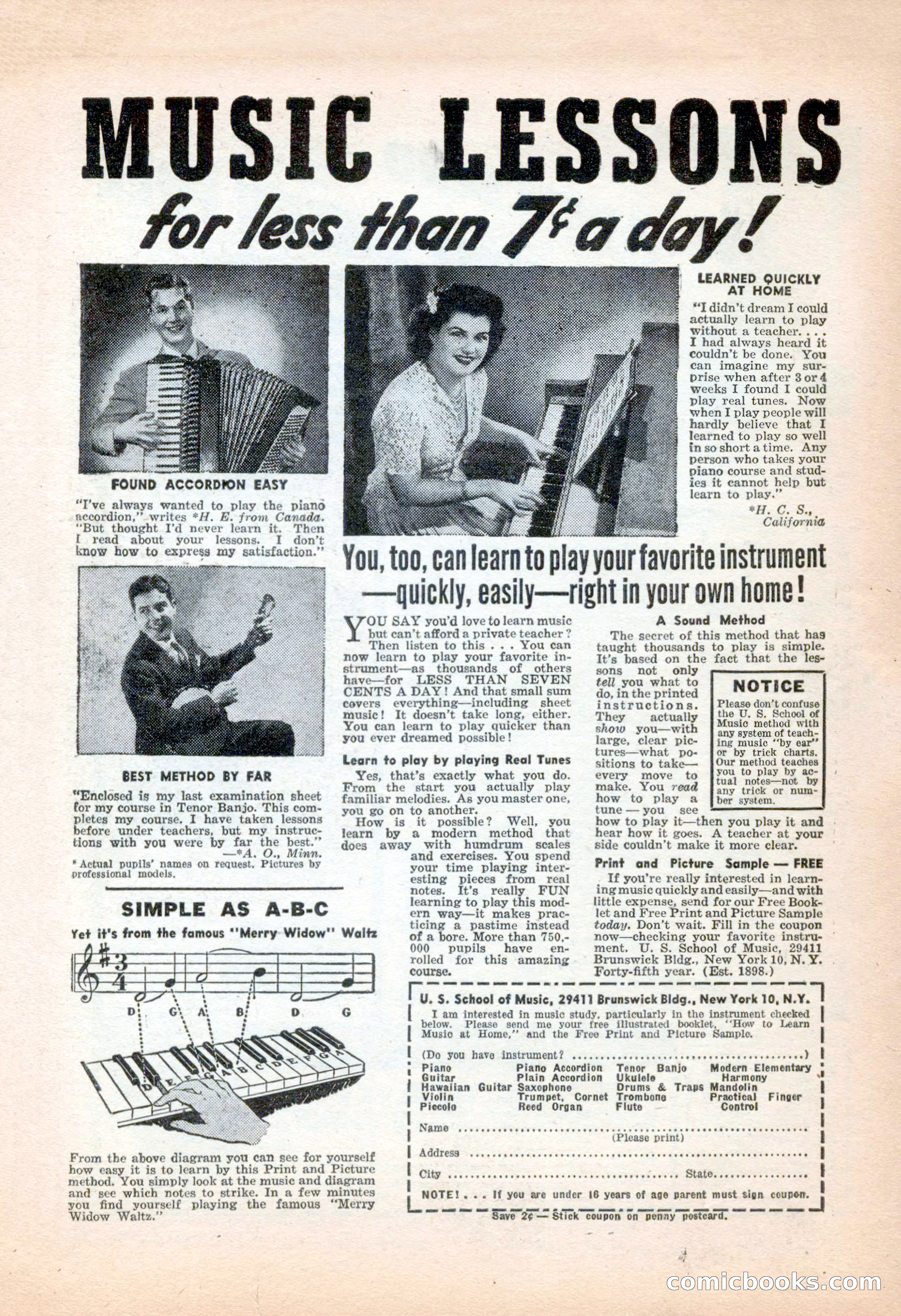 Popular Love, November 1943 — page 6 of 100