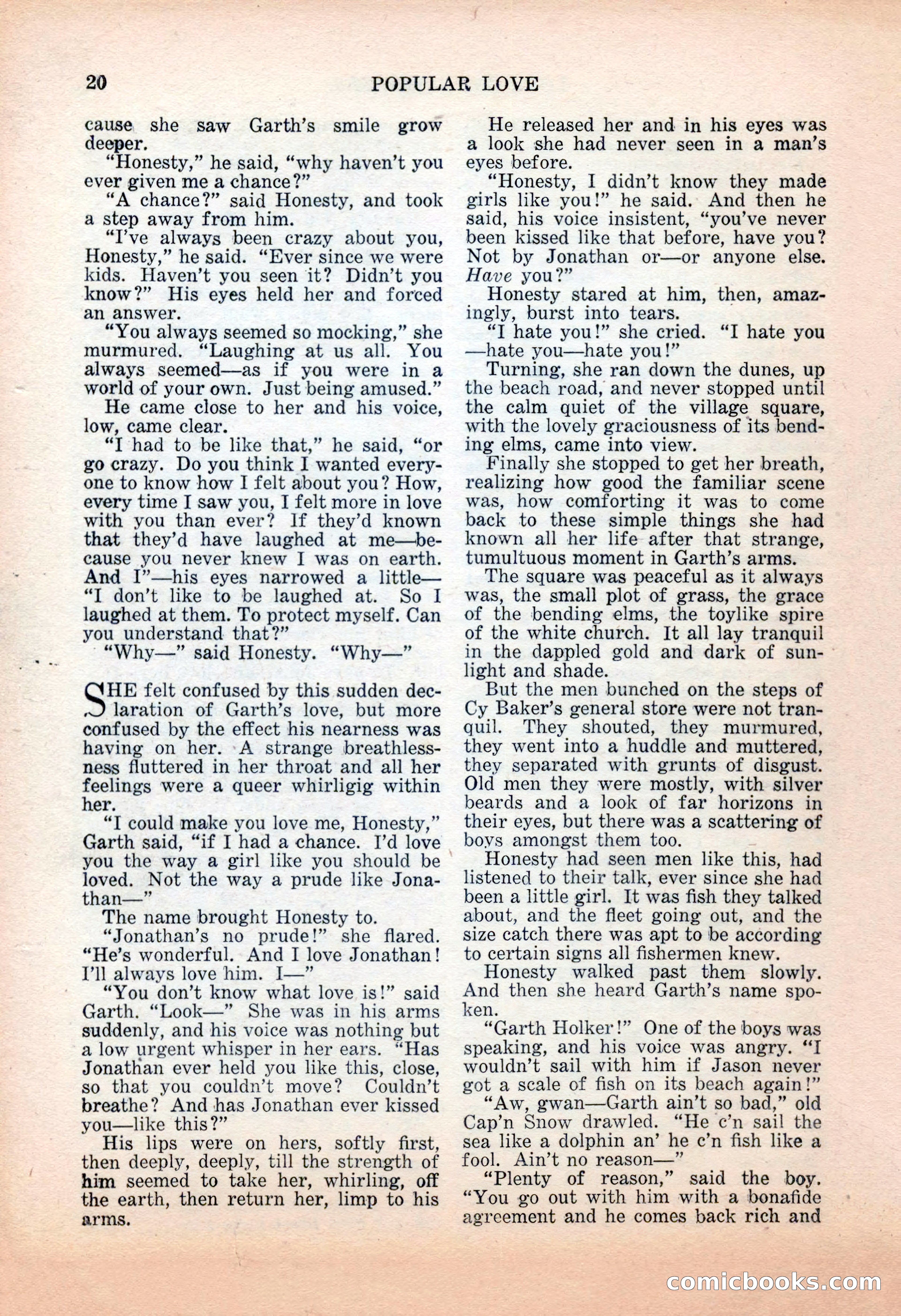 Popular Love, November 1943 — page 20 of 100