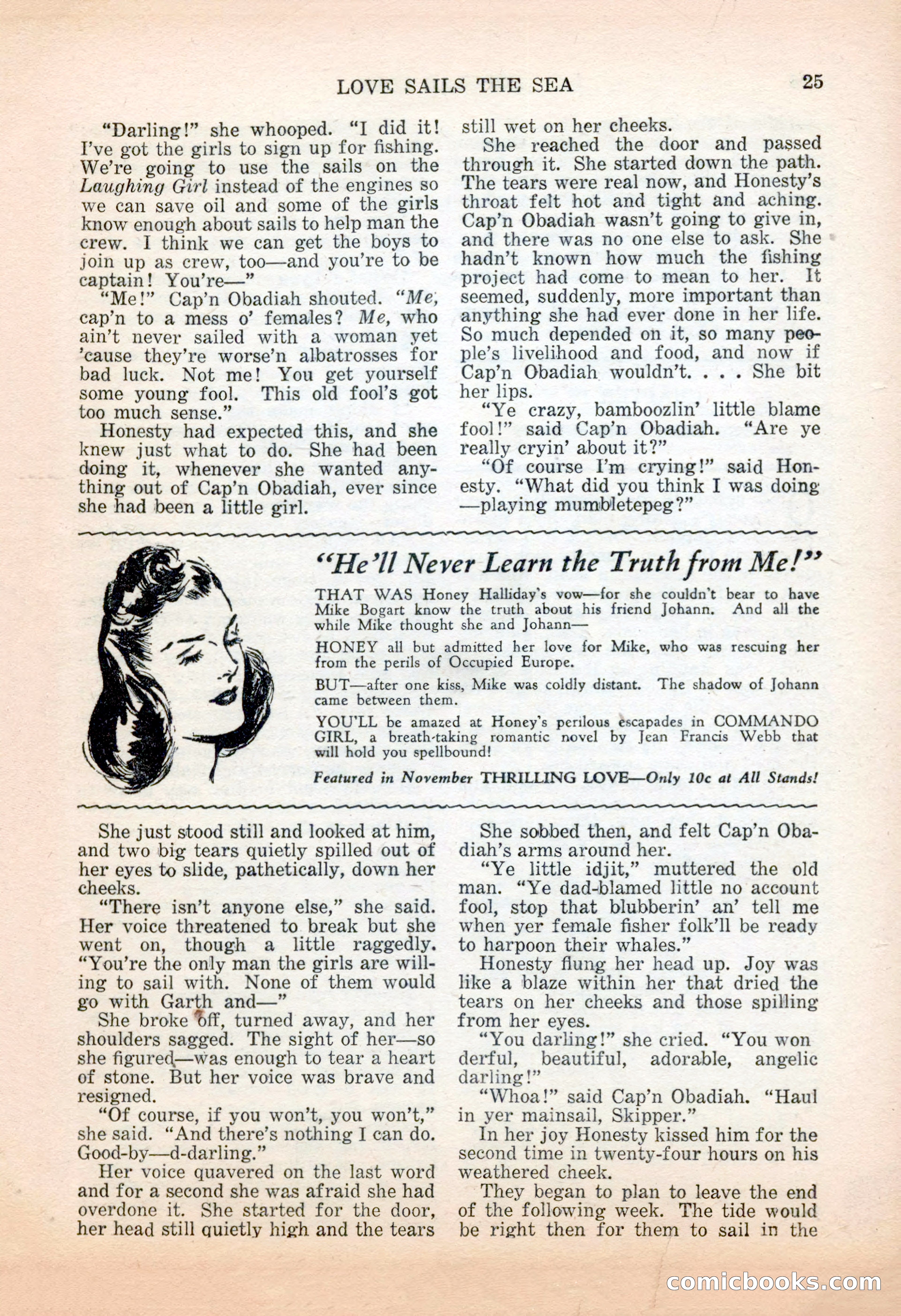 Popular Love, November 1943 — page 25 of 100