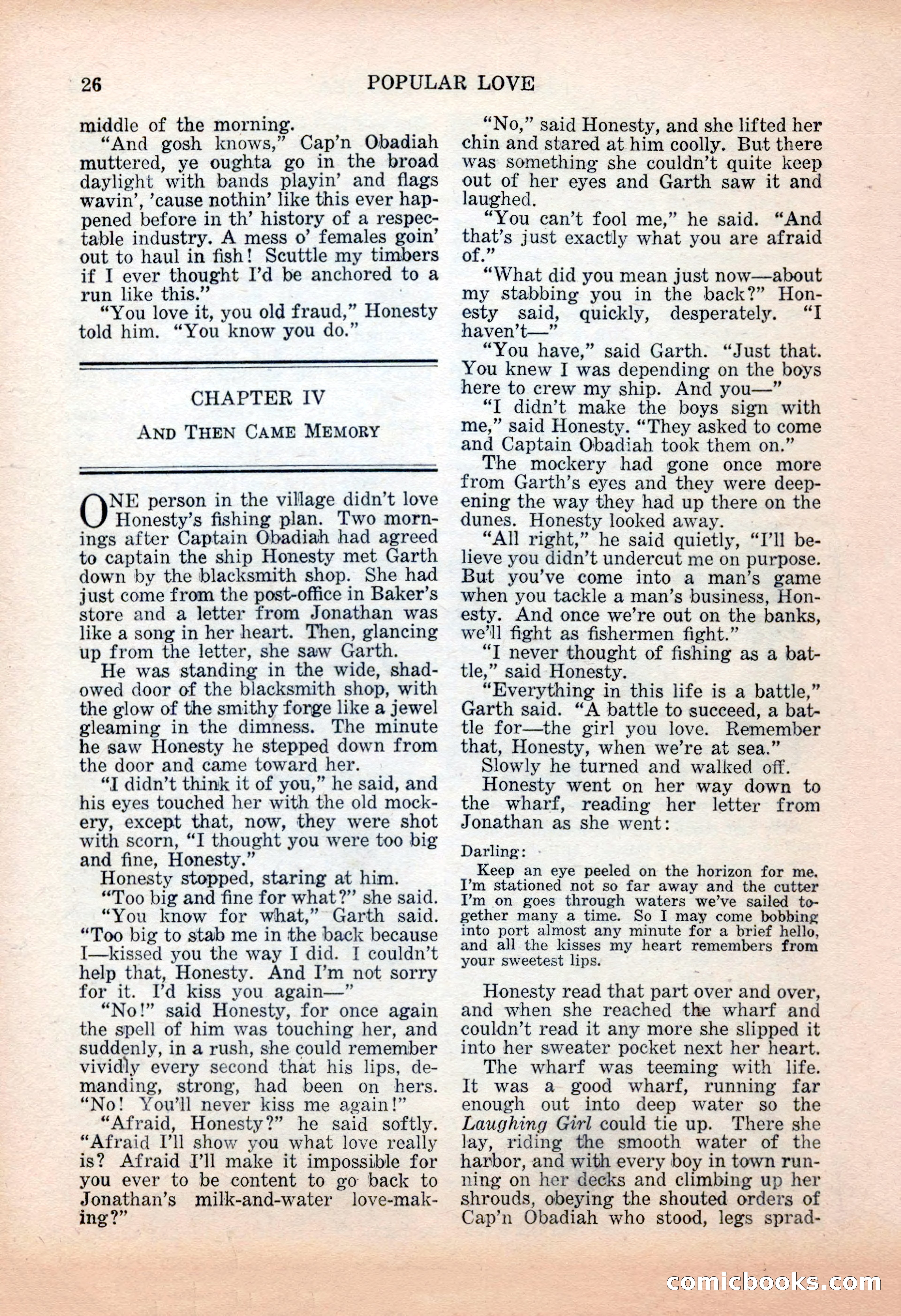 Popular Love, November 1943 — page 26 of 100
