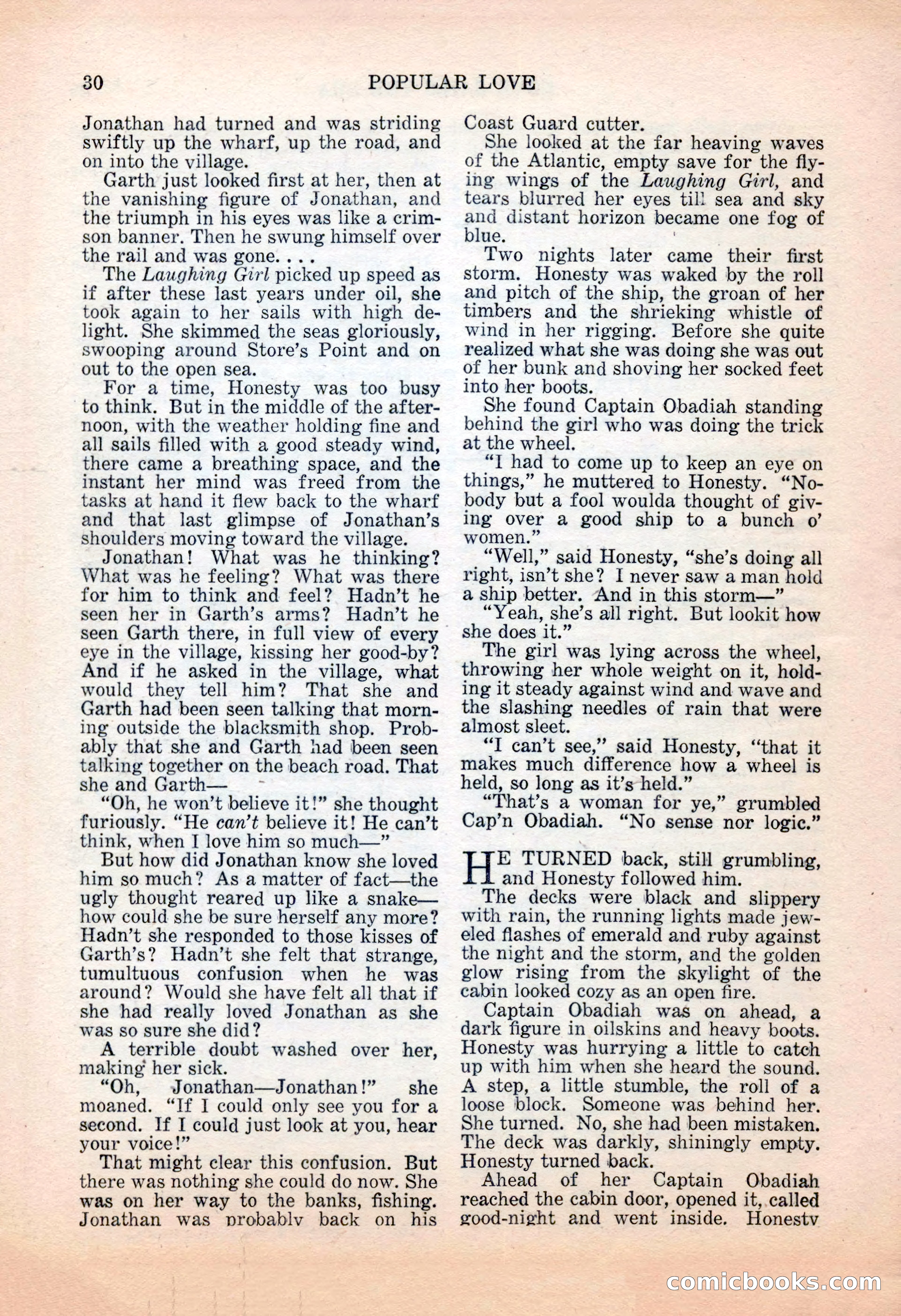 Popular Love, November 1943 — page 30 of 100