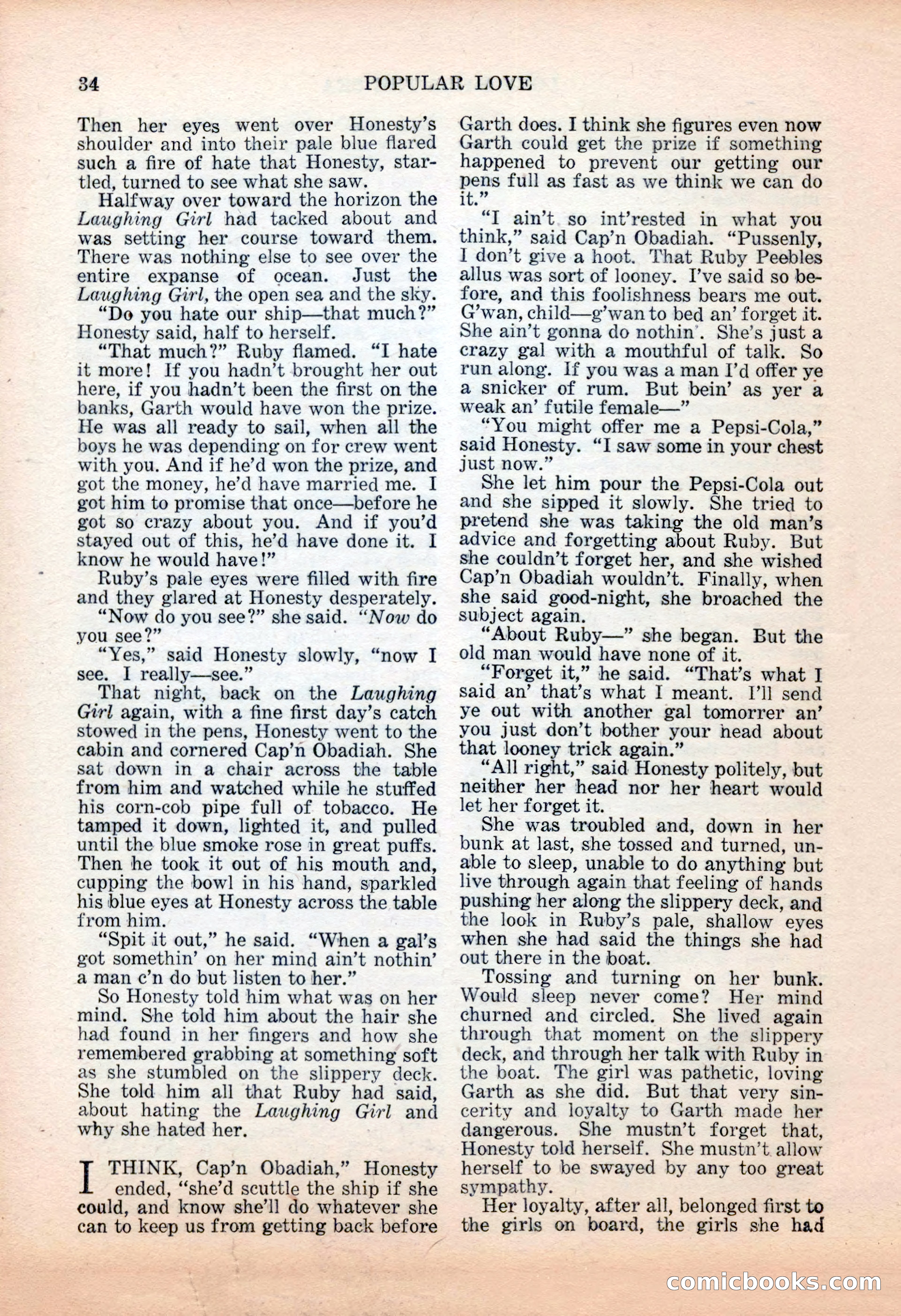 Popular Love, November 1943 — page 34 of 100