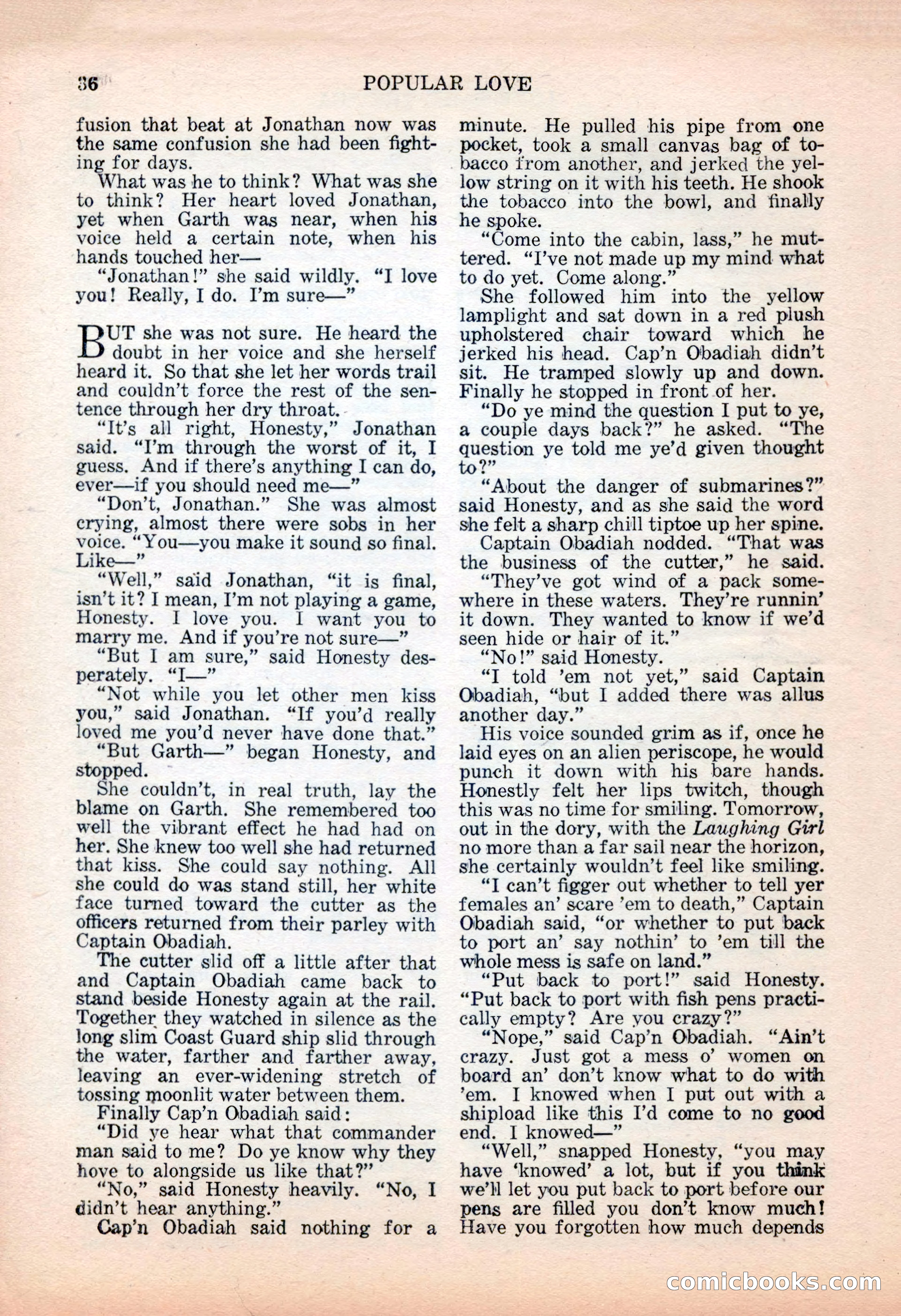 Popular Love, November 1943 — page 36 of 100
